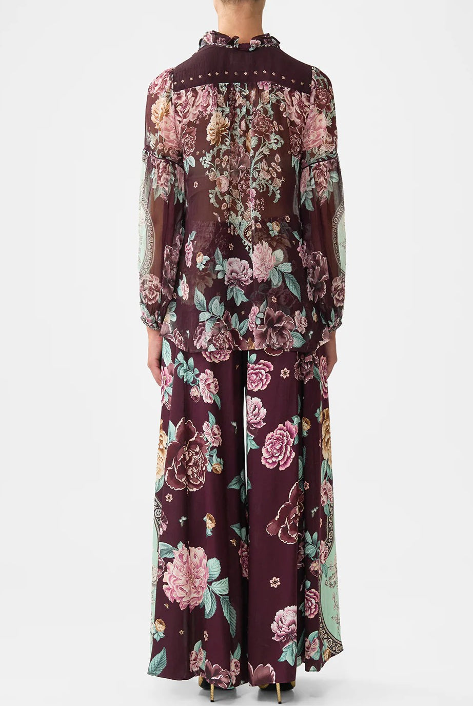 CAMILLA Frill Collared Blouse - If These Tiles Could Talk - Magpie Style