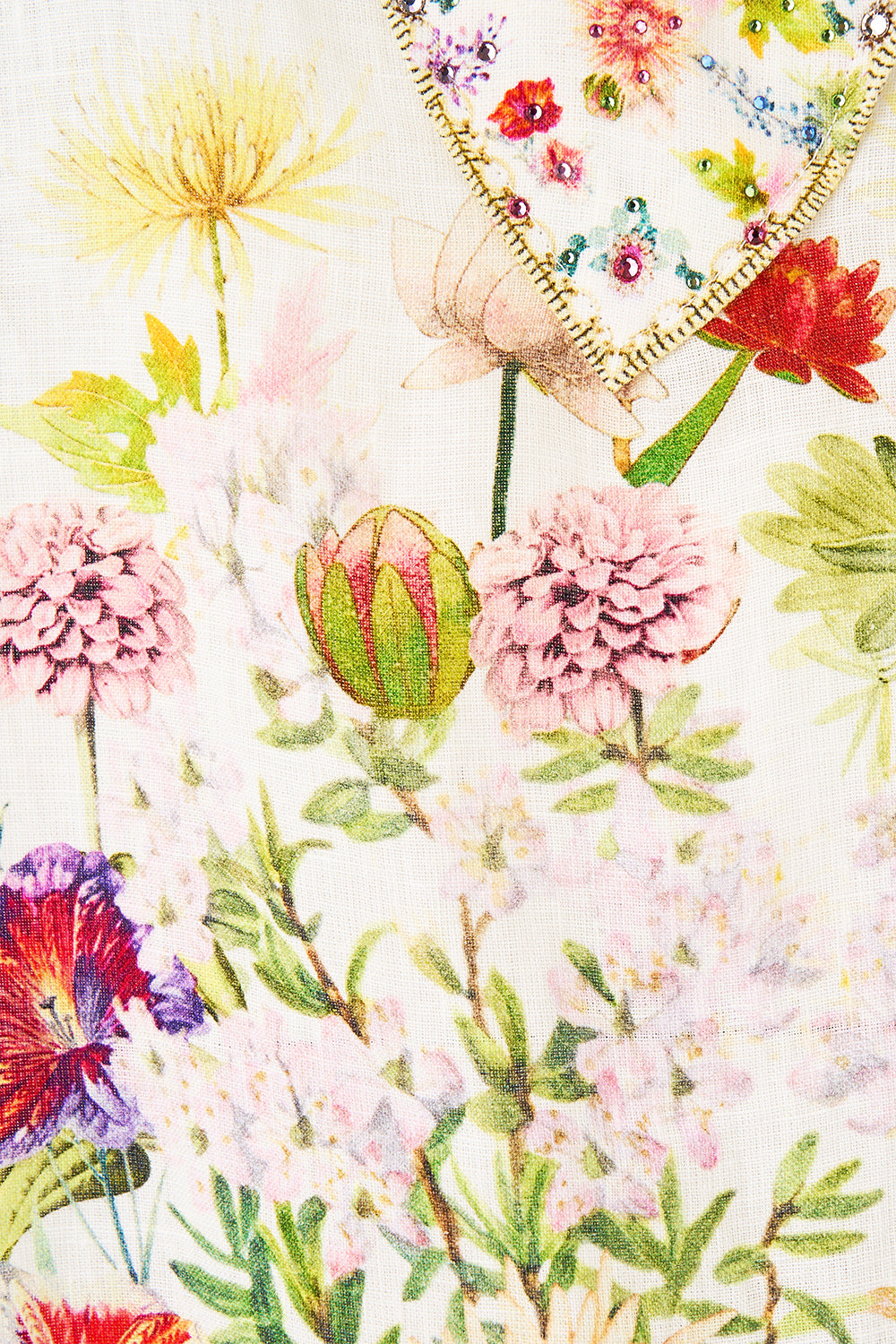 CAMILLA Deep V Neck Hardware Kaftan - The Call of Catalonia - Magpie Style