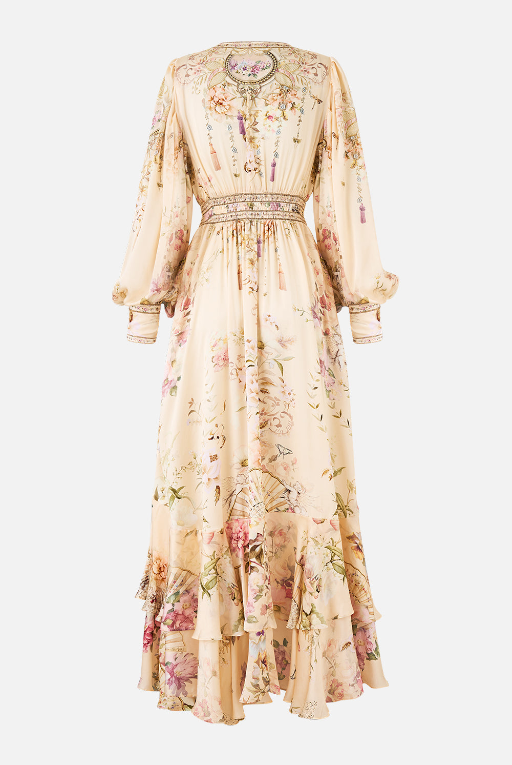 CAMILLA Long Button Front Dress - Adorned In Aranjuez - Magpie Style