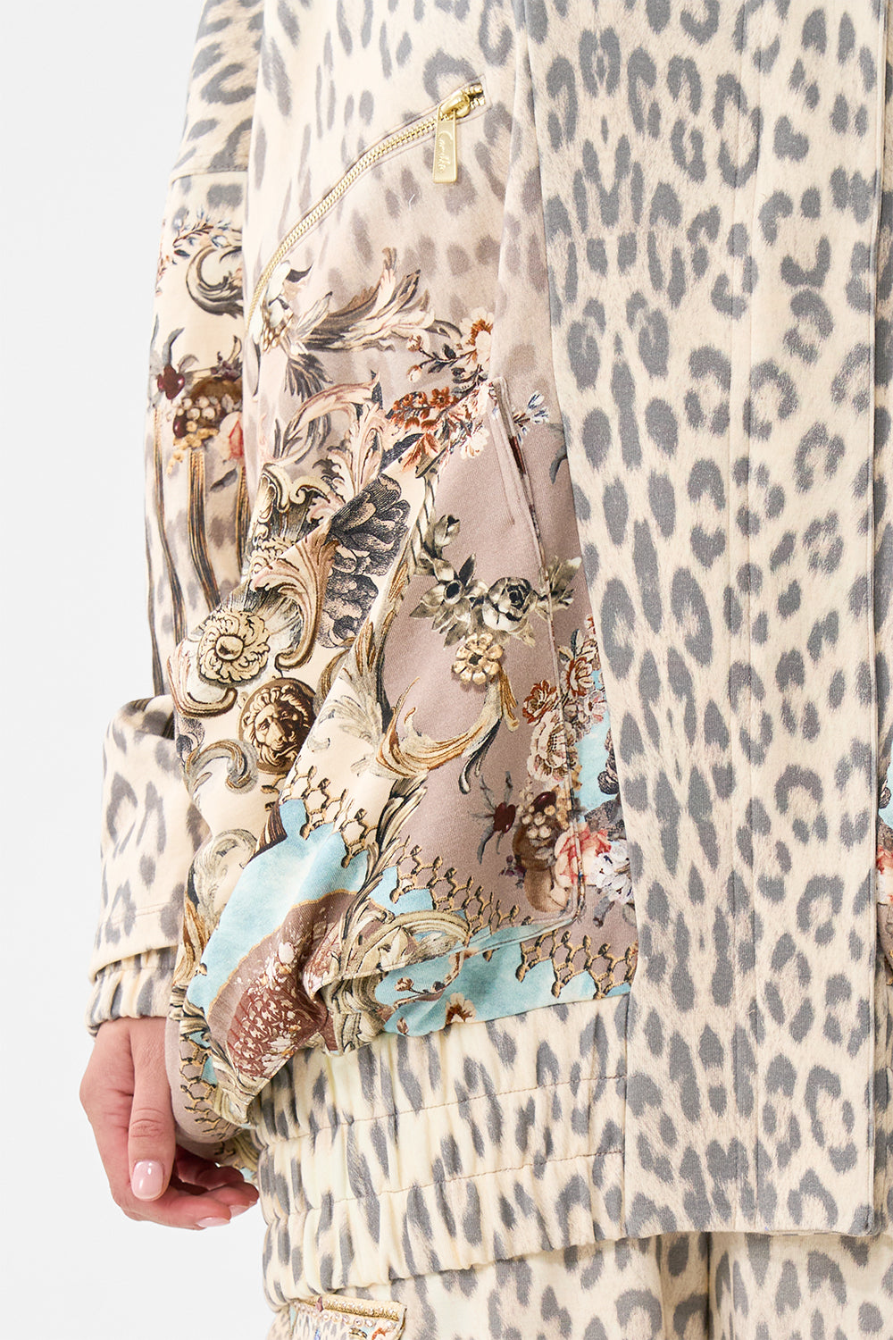 CAMILLA Oversized Jersey Parker Jacket - Aranjuez Animalia - Magpie Style