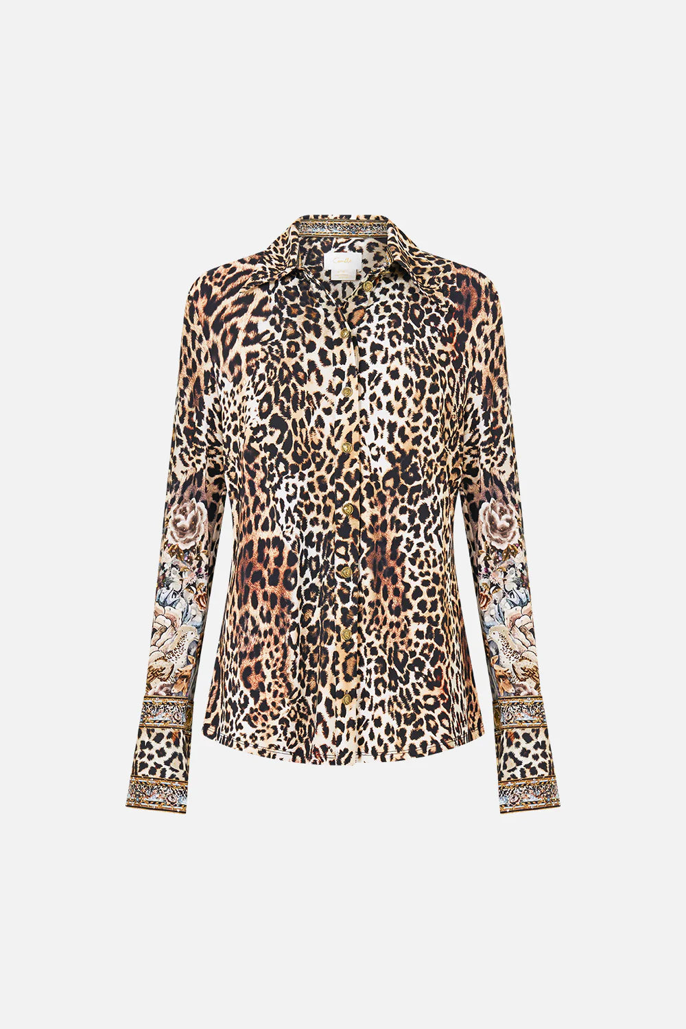 CAMILLA Fitted Jersey Shirt - Fiesta, Siesta, Repeat - Magpie Style