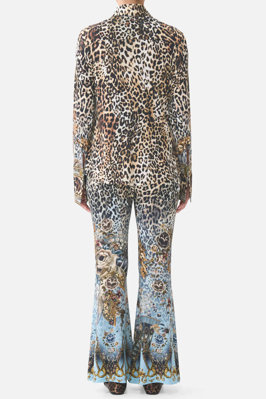 CAMILLA Fitted Jersey Shirt - Fiesta, Siesta, Repeat - Magpie Style