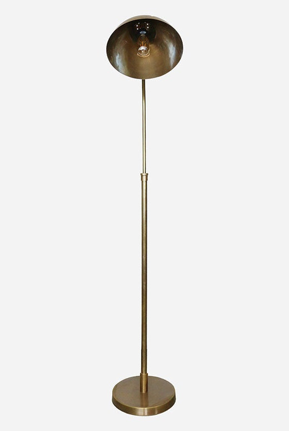 Cadiz Brass Floor Lamp Base with Shade