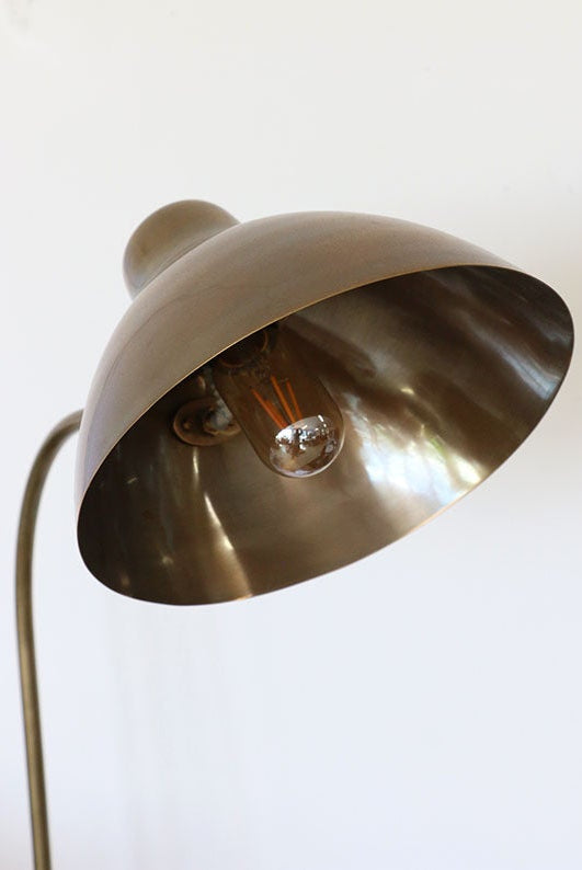 Cadiz Brass Floor Lamp Base with Shade