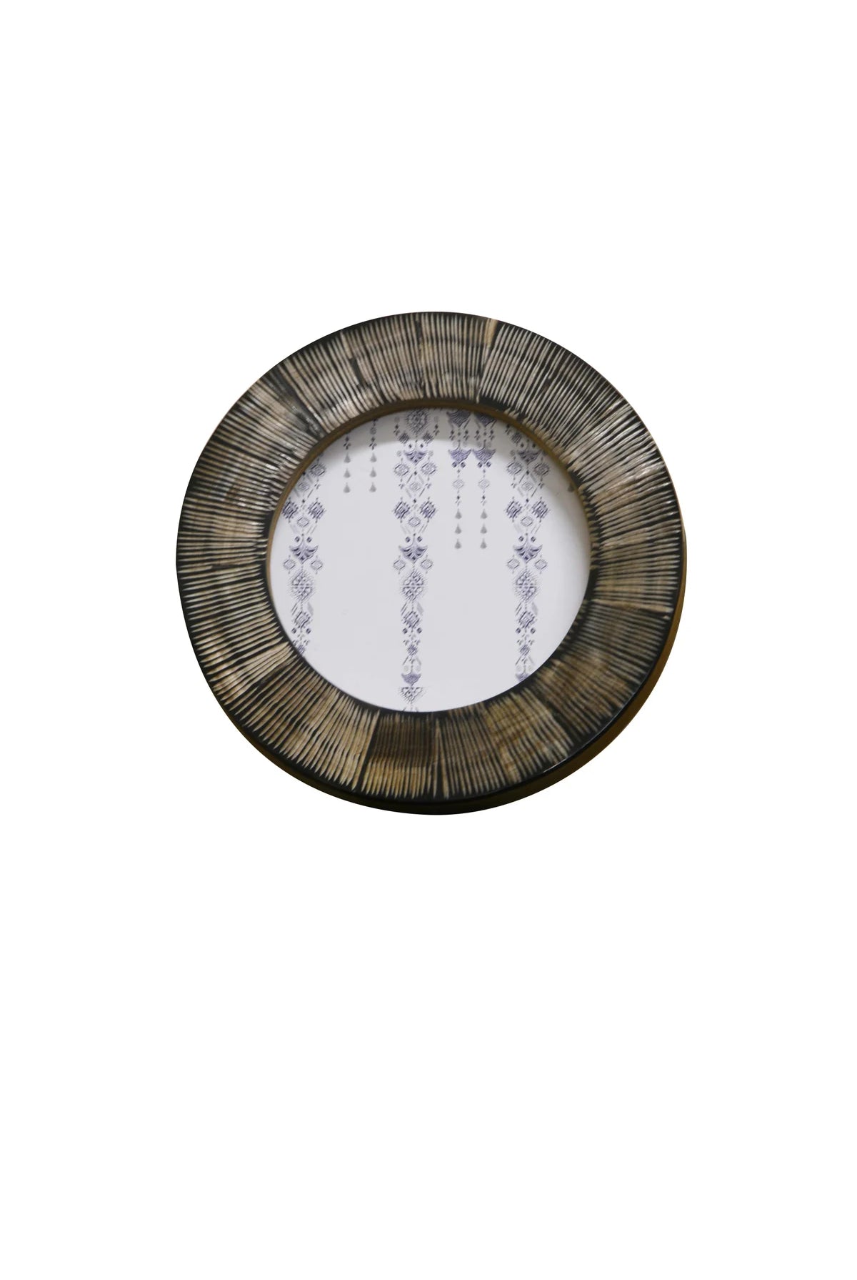 Photo Frame Round Shagreen Horn Frame - Magpie Style