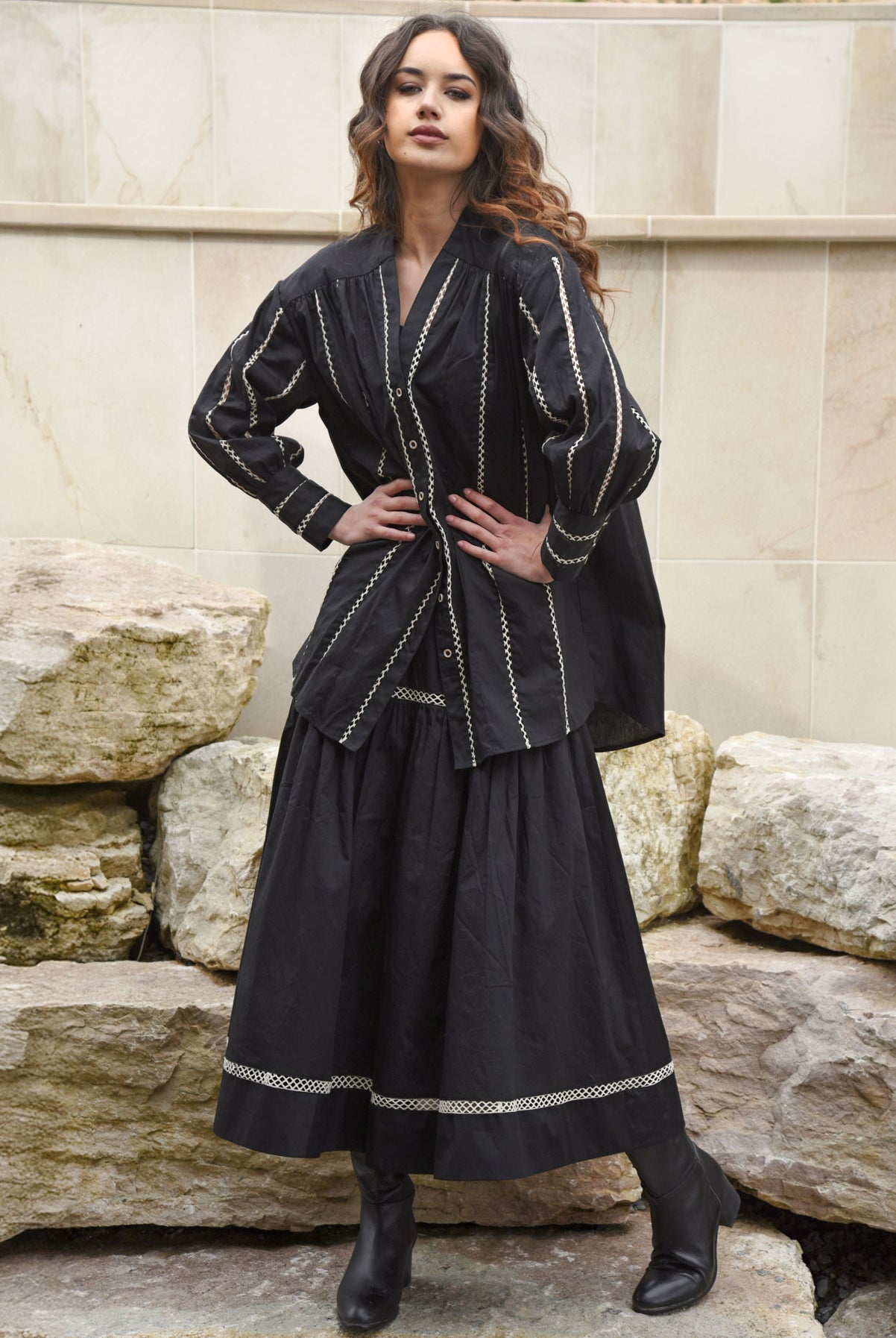 CURATE New Horizons Skirt - Black - Magpie Style