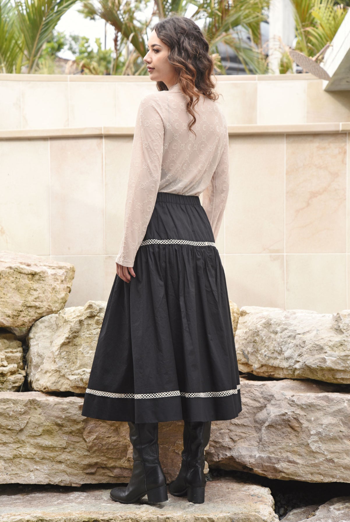 CURATE New Horizons Skirt - Black - Magpie Style