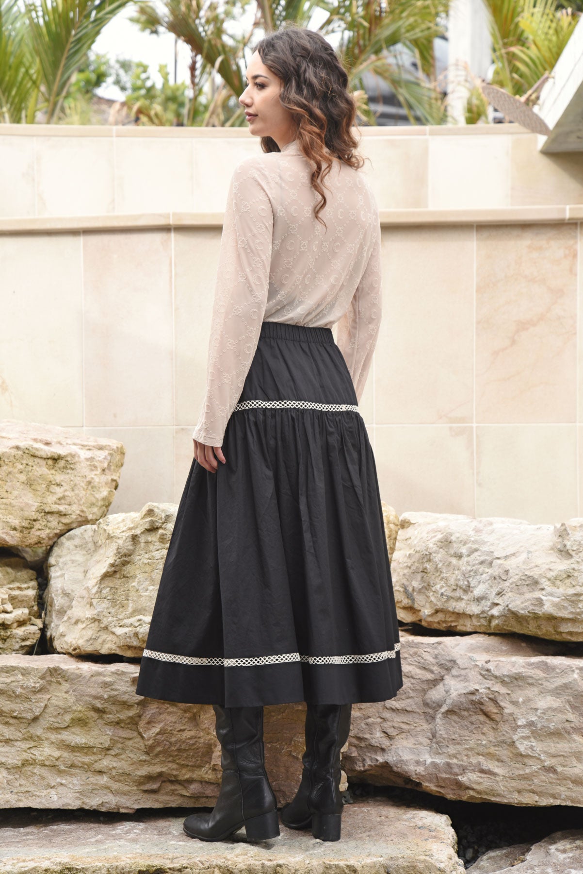 CURATE New Horizons Skirt - Black - Magpie Style