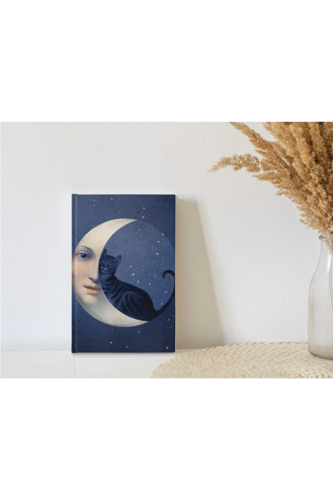 Moon Cat - Lined Journal - Magpie Style