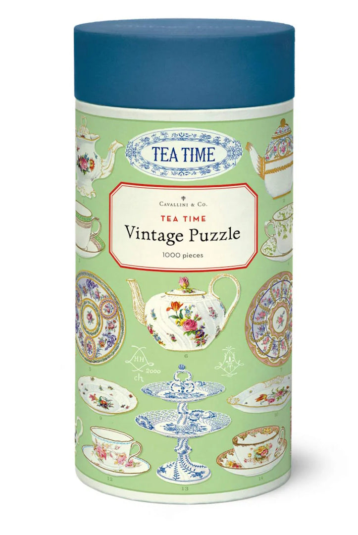 Cavallini & Co - Tea Time 1000 Piece Puzzle - Magpie Style