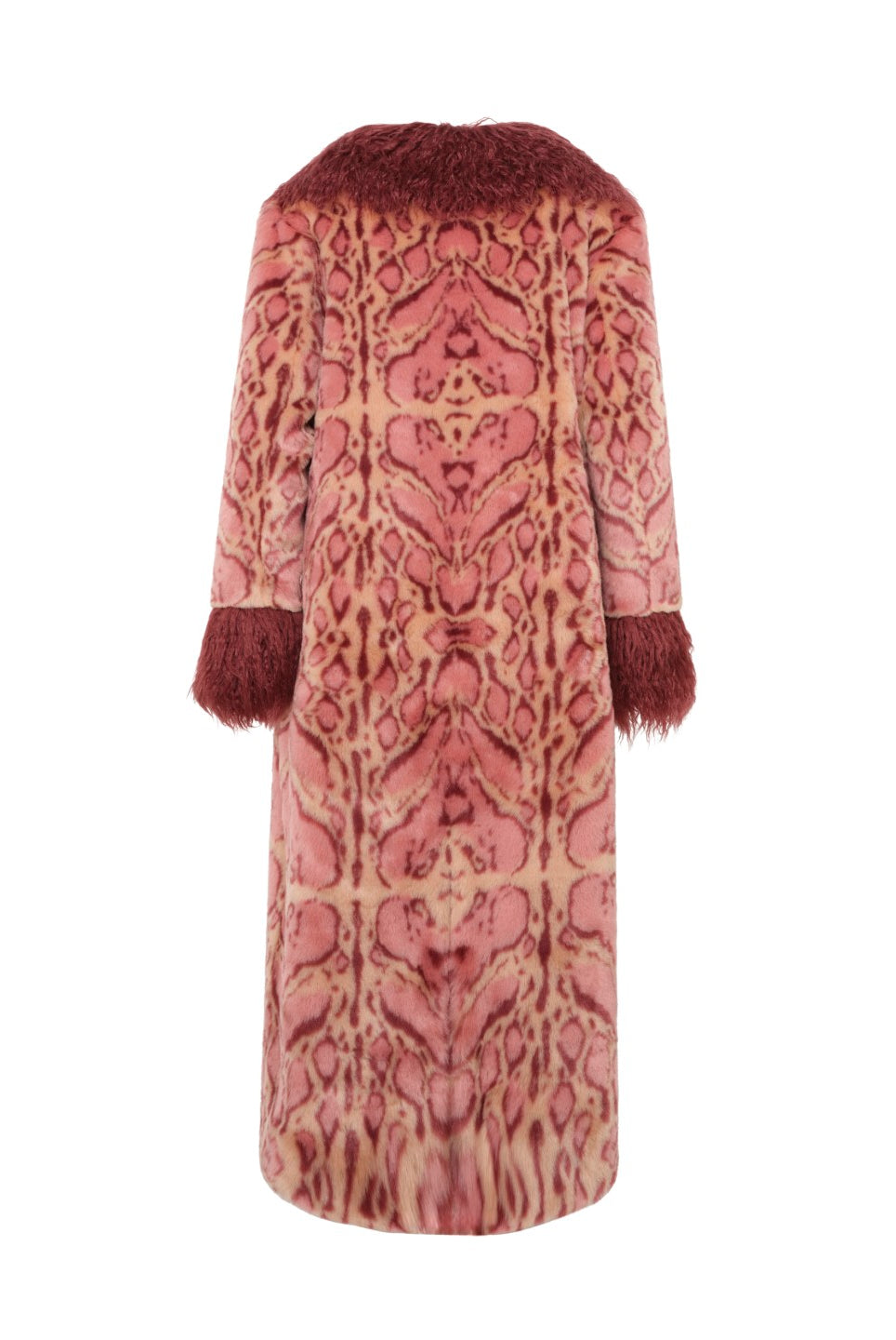UNREAL FUR Cuvee Rose Coat - Rouge - Magpie Style