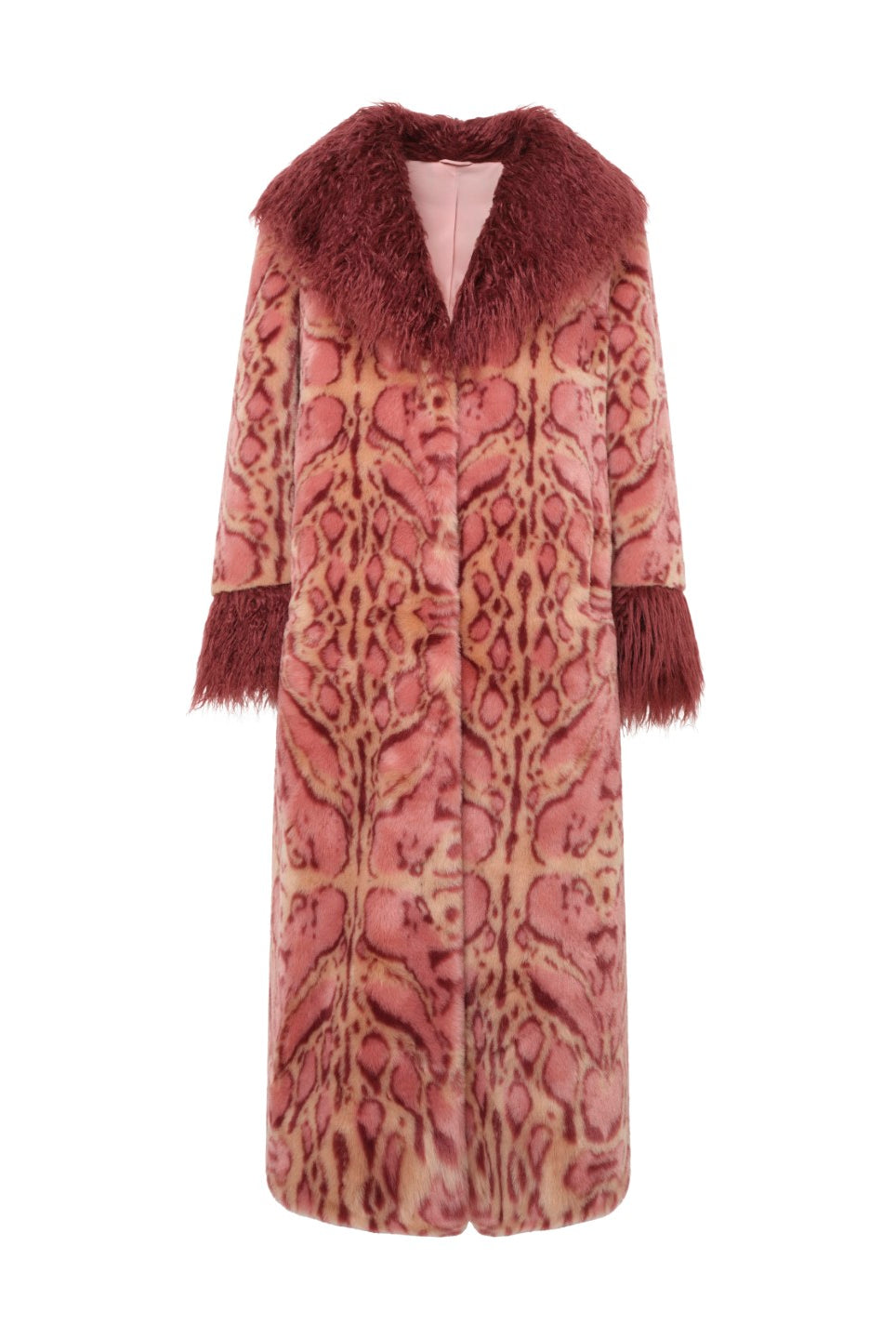 UNREAL FUR Cuvee Rose Coat - Rouge - Magpie Style