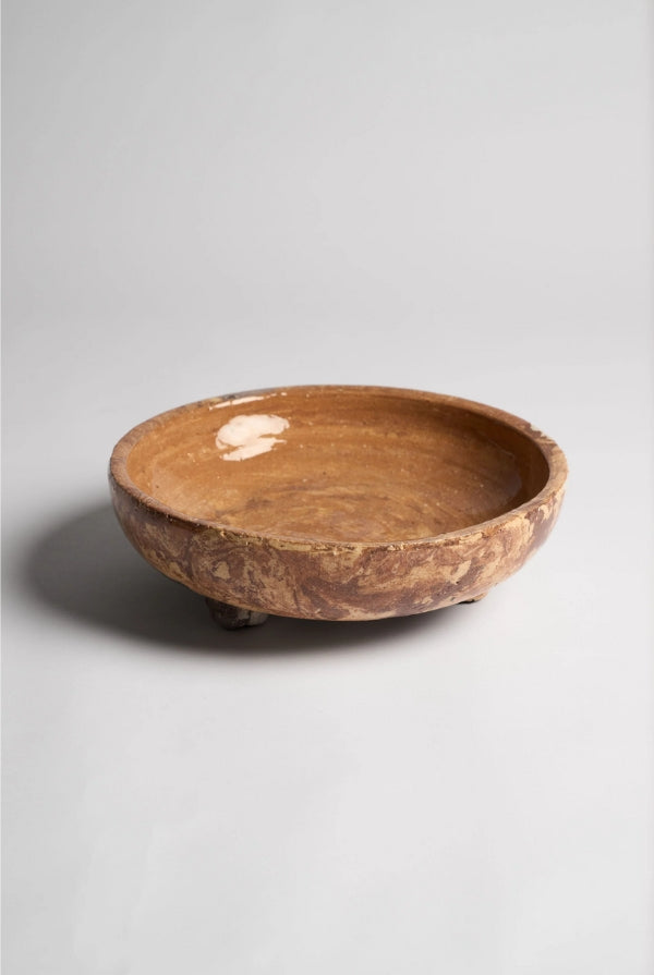 Footed Harvenwood Bowl - Magpie Style