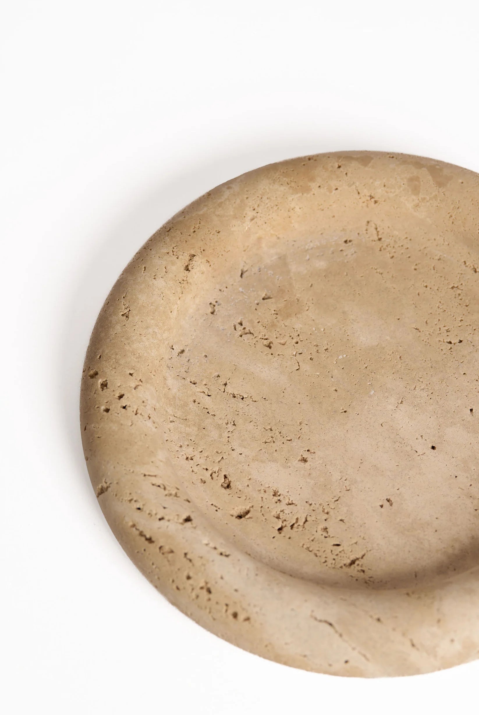 Bay Round Tray - Light Travertine - Magpie Style