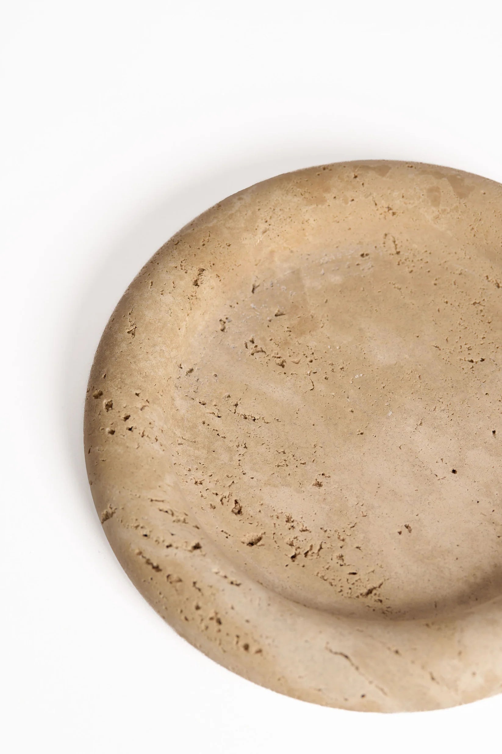 Bay Round Tray - Light Travertine - Magpie Style