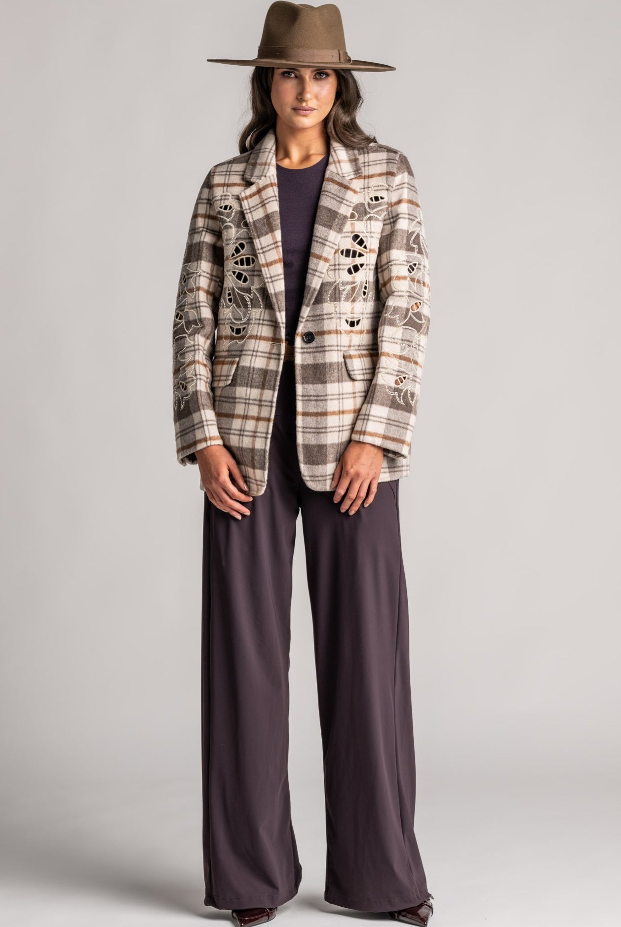 ME369 Kinsley Wool Jacket - Beige - Magpie Style