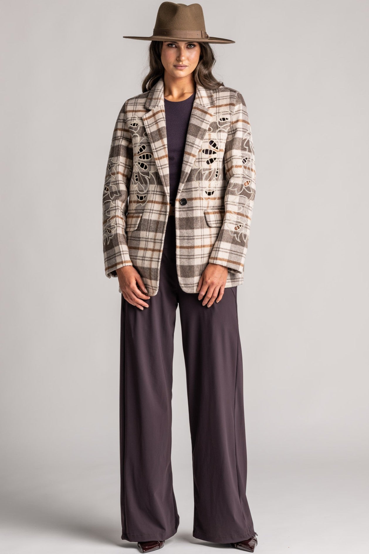 ME369 Kinsley Wool Jacket - Beige - Magpie Style