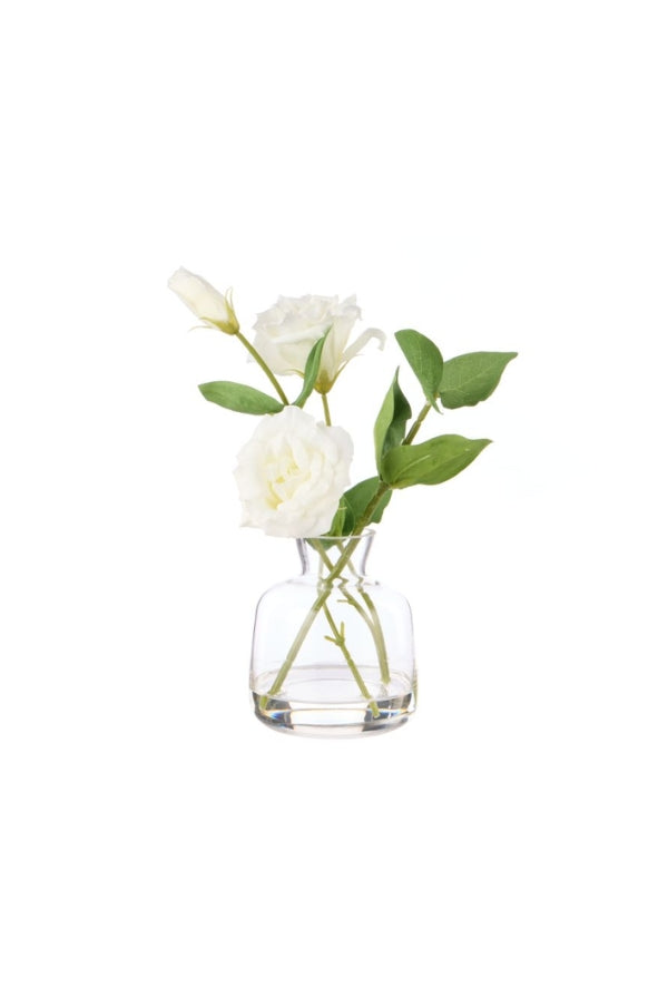 Lisianthus - Glass Vase - Magpie Style