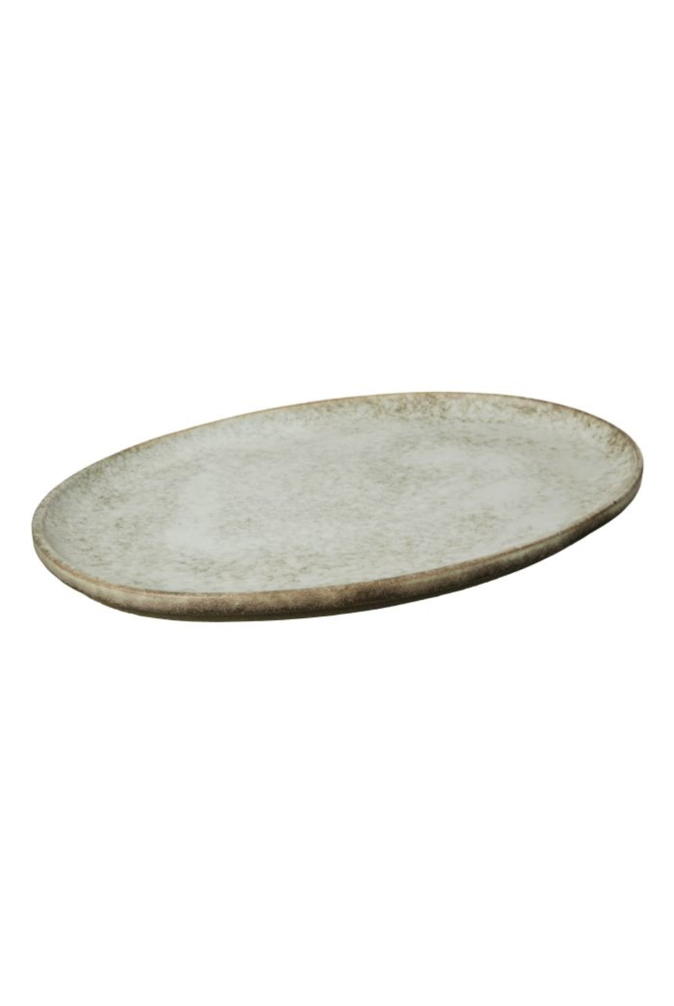 Rustic Oval Ceramic Platter - Magpie Style