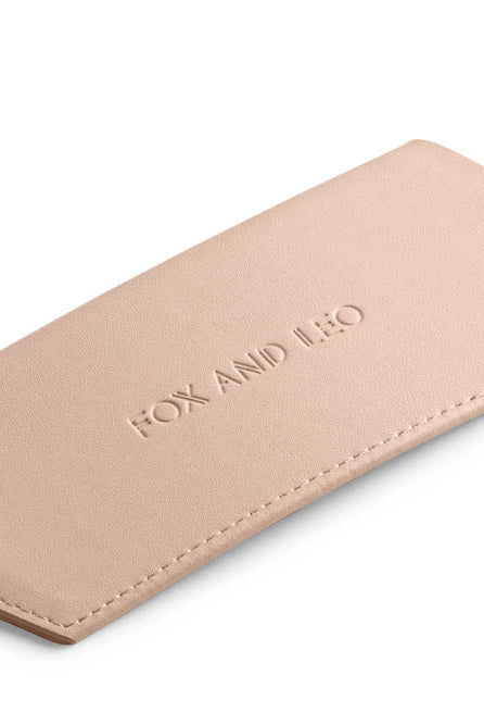 Fox and Leo glasses case - Blush - Paula Ryan