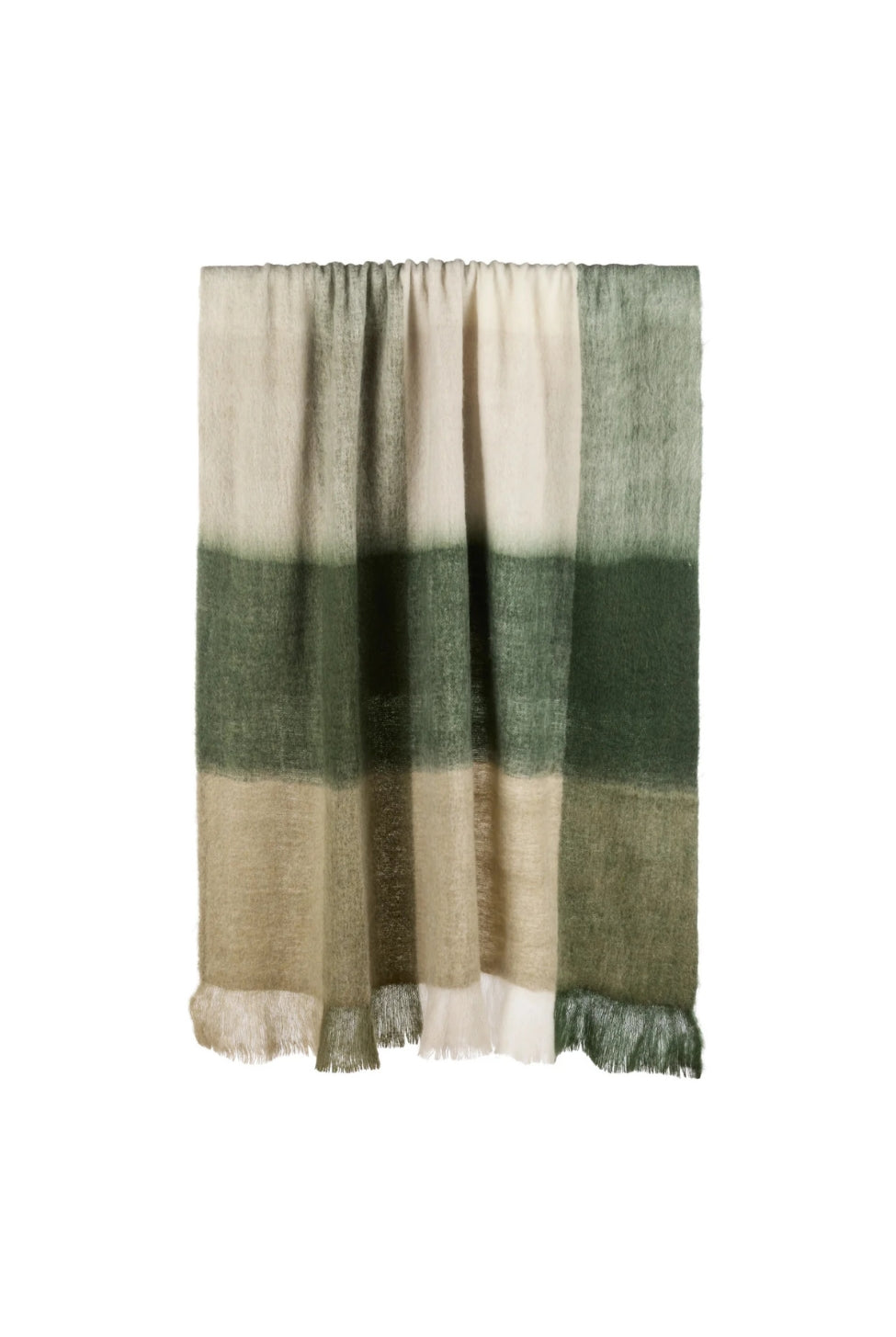Olive Stripe Woven Throw - Magpie Style
