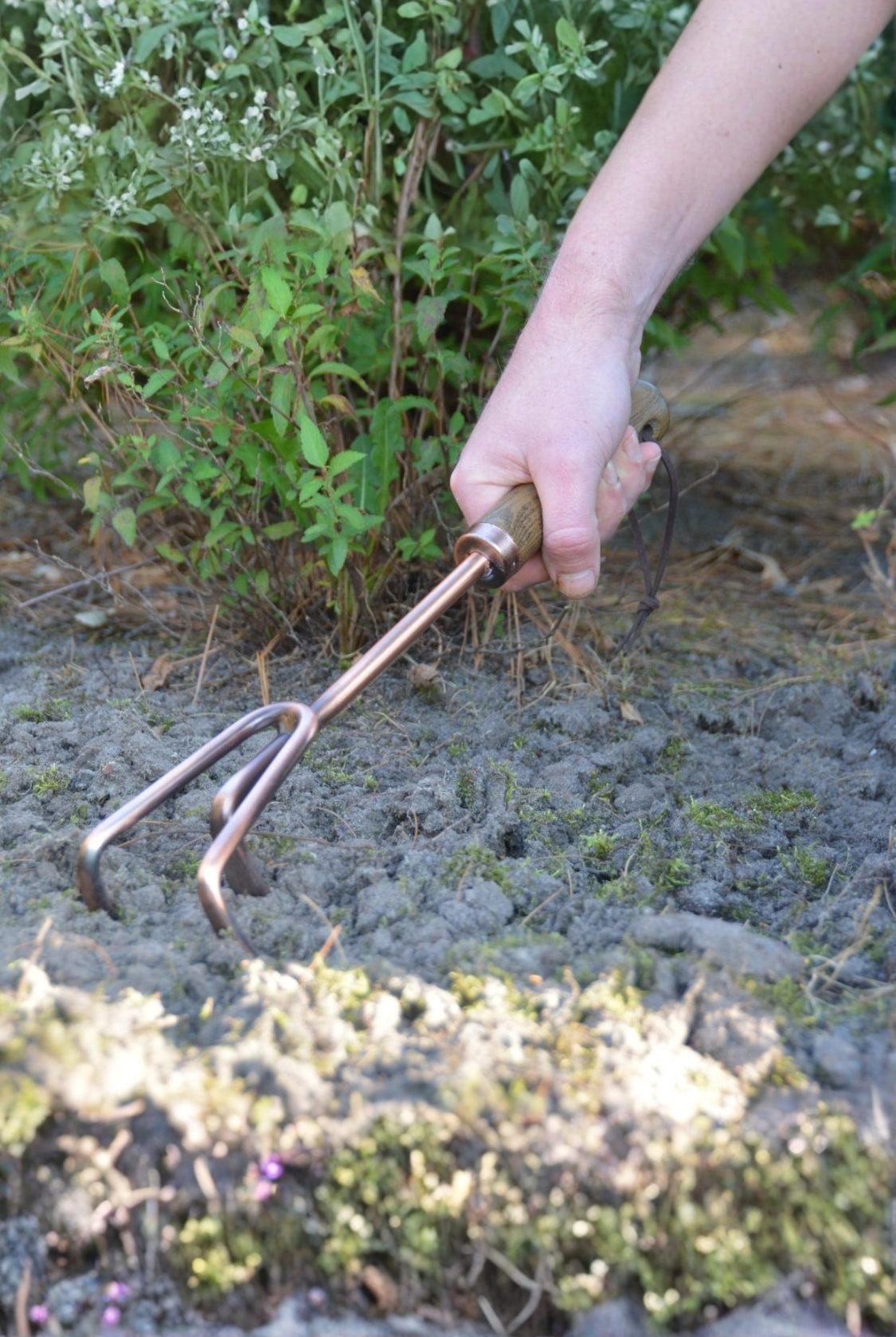 Long Copper Rake Fork - Magpie Style