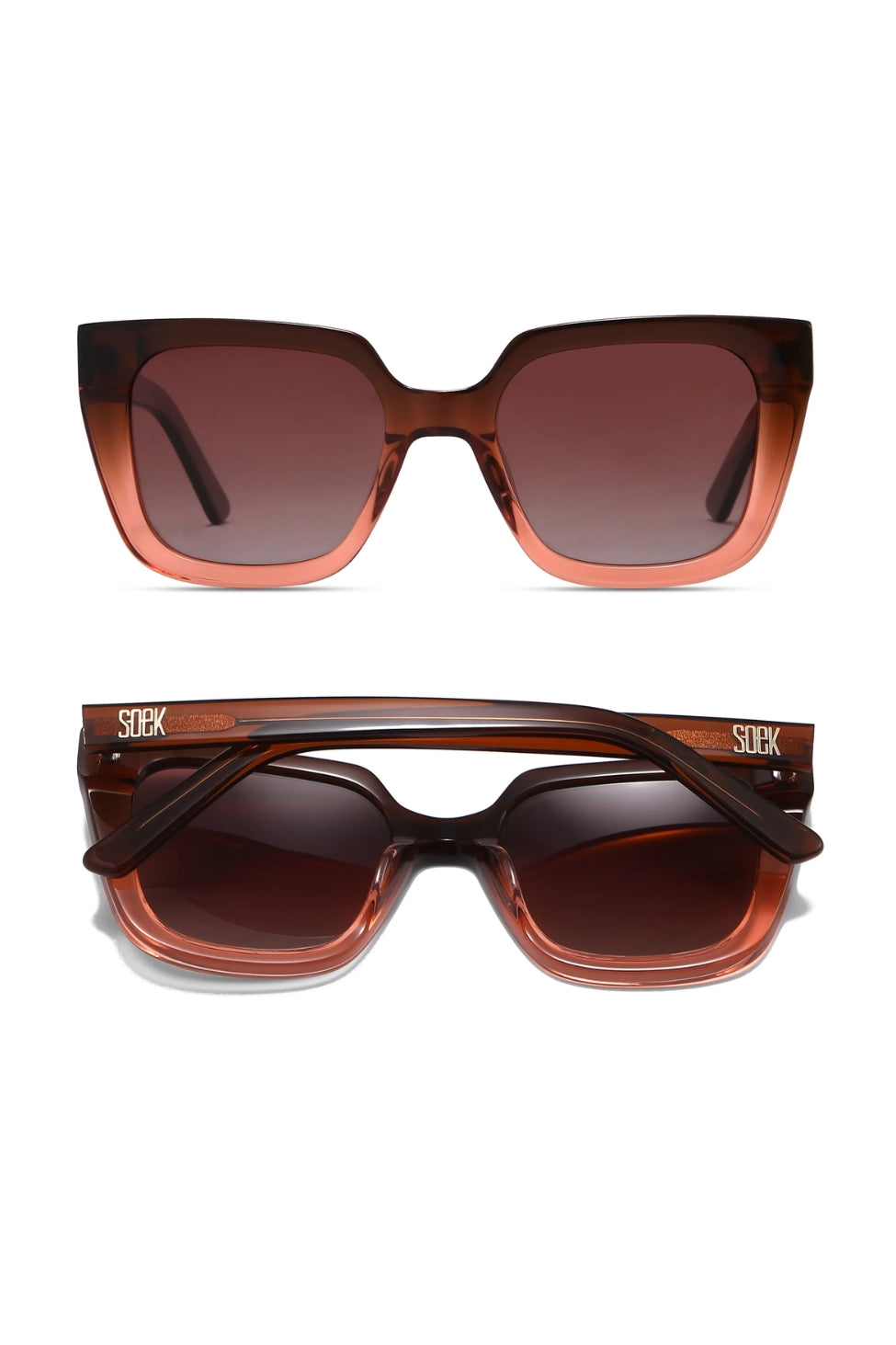 SOEK Harper Sunglasses - Ombre Brown - Magpie Style