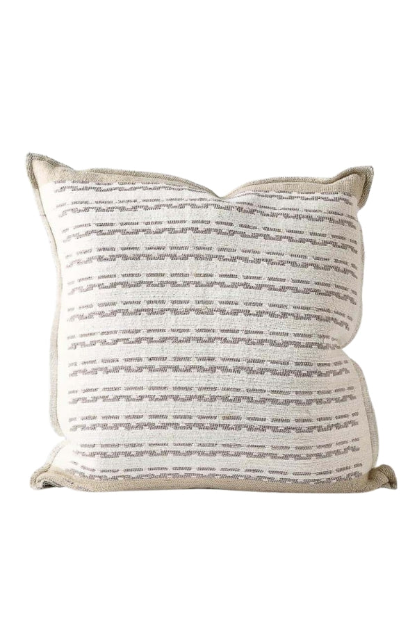 Large Hagen Cushion - Off White/Slate - 60cm - Magpie Style
