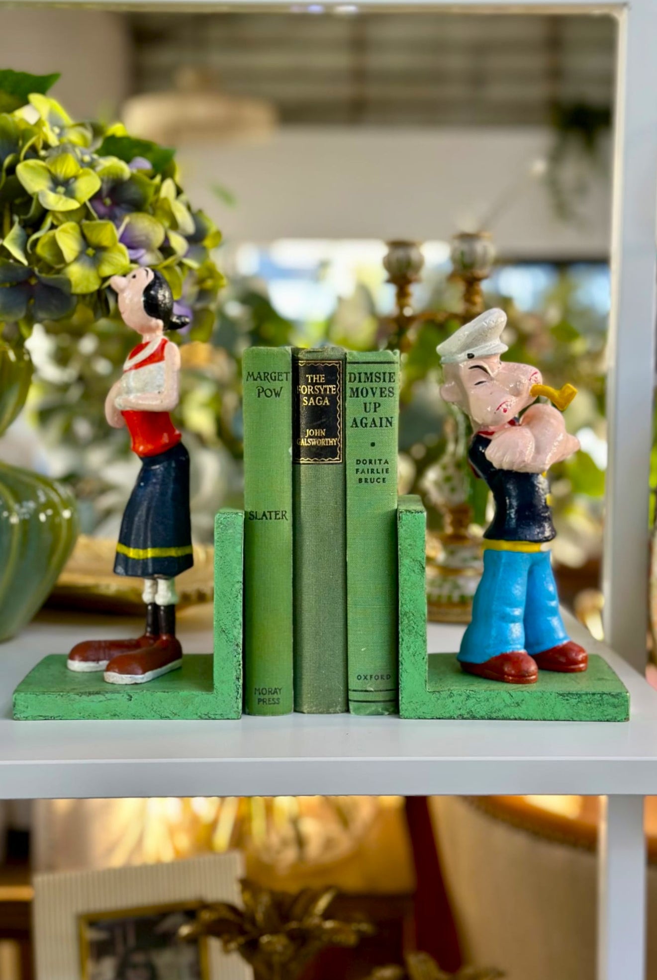 Popeye and Olive Bookends - Magpie Style