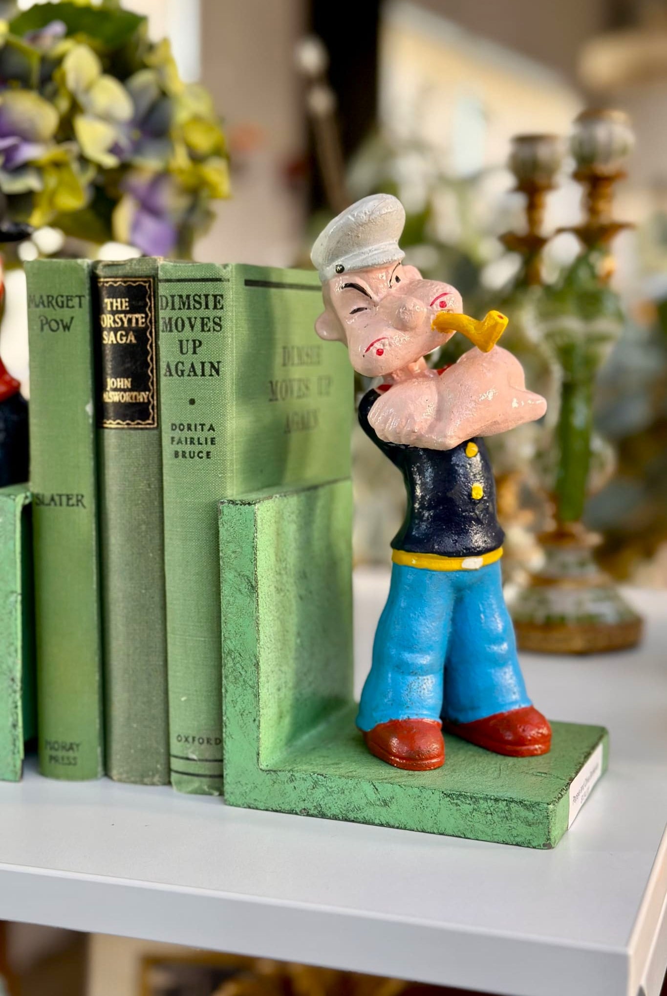 Popeye and Olive Bookends - Magpie Style