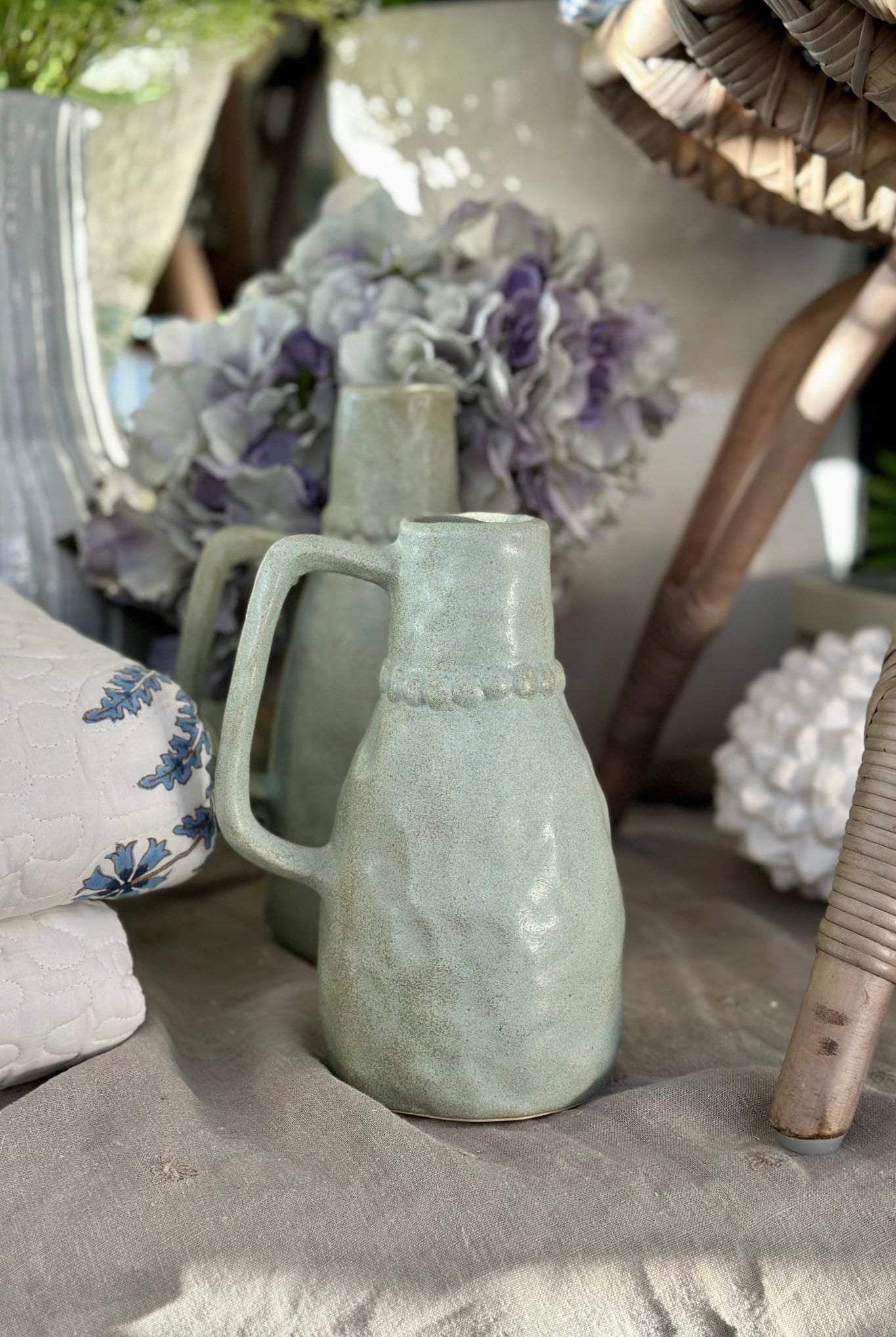 Jessopy Celedon Jug Medium - Magpie Style