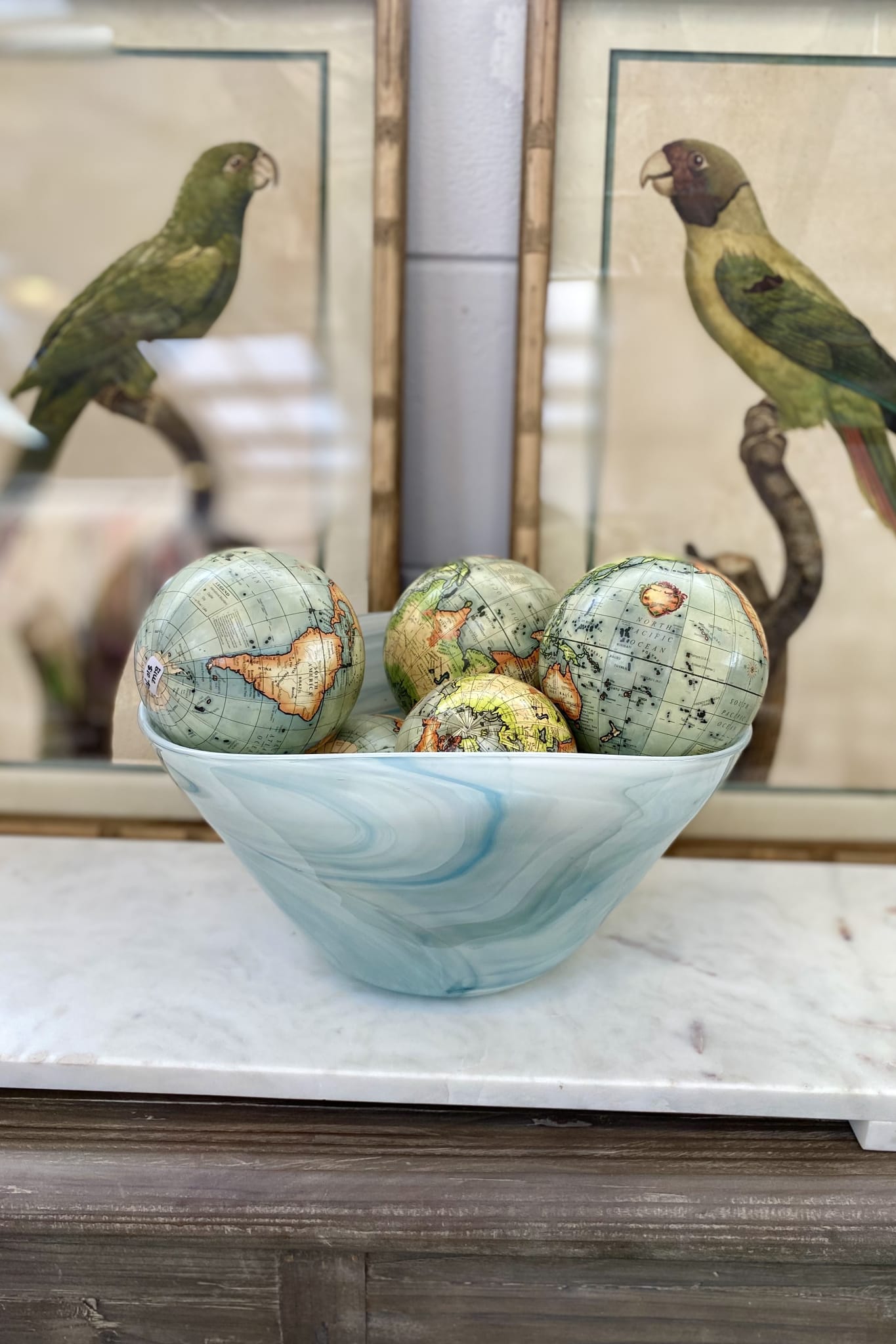 Tide Blue Glass Bowl - Magpie Style