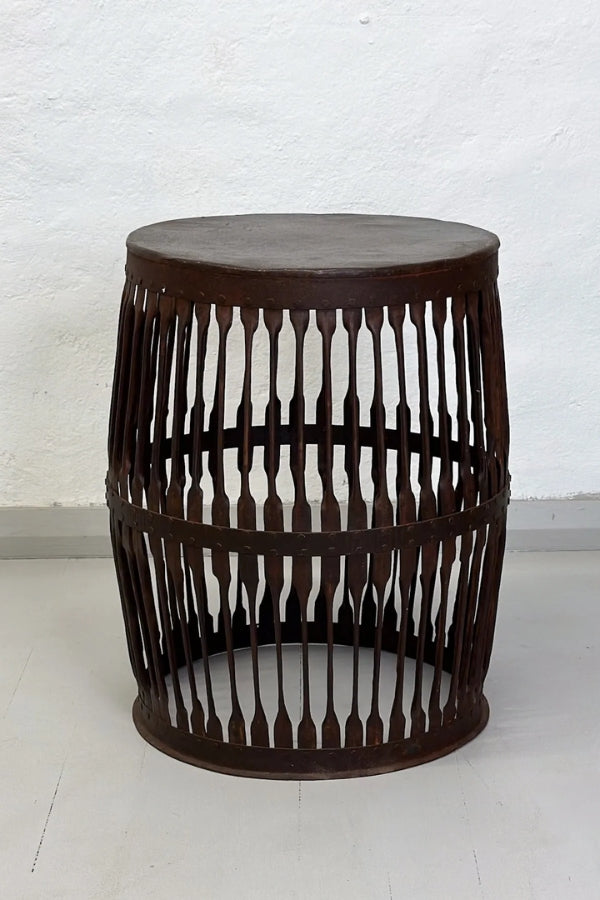 Jali Drum Side Table - Magpie Style