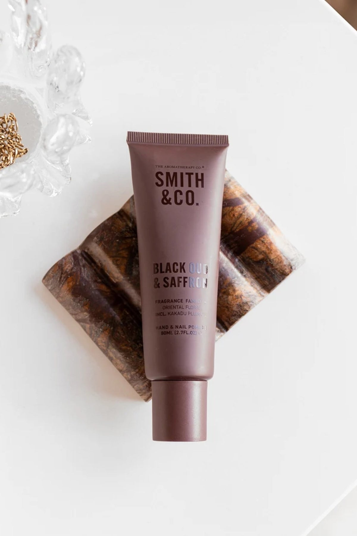 SMITH & CO Hand & Nail Pomade 80ml - Black Oud & Saffron - Paula Ryan