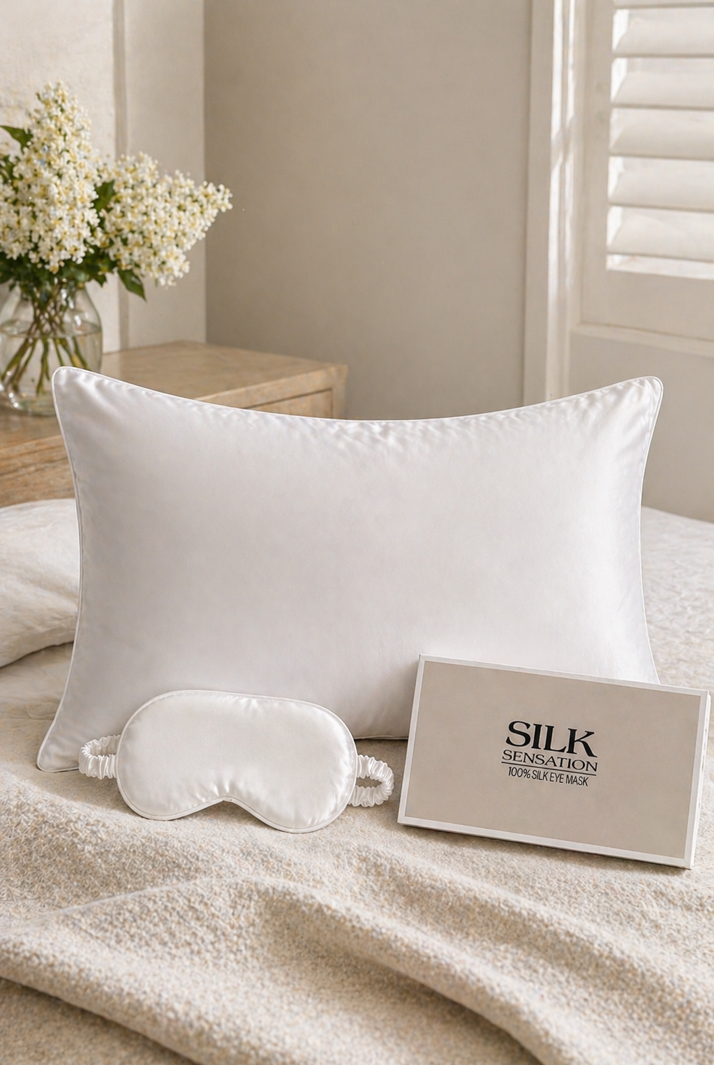SILK SENSATION - Pillowcase - Ivory - Paula Ryan