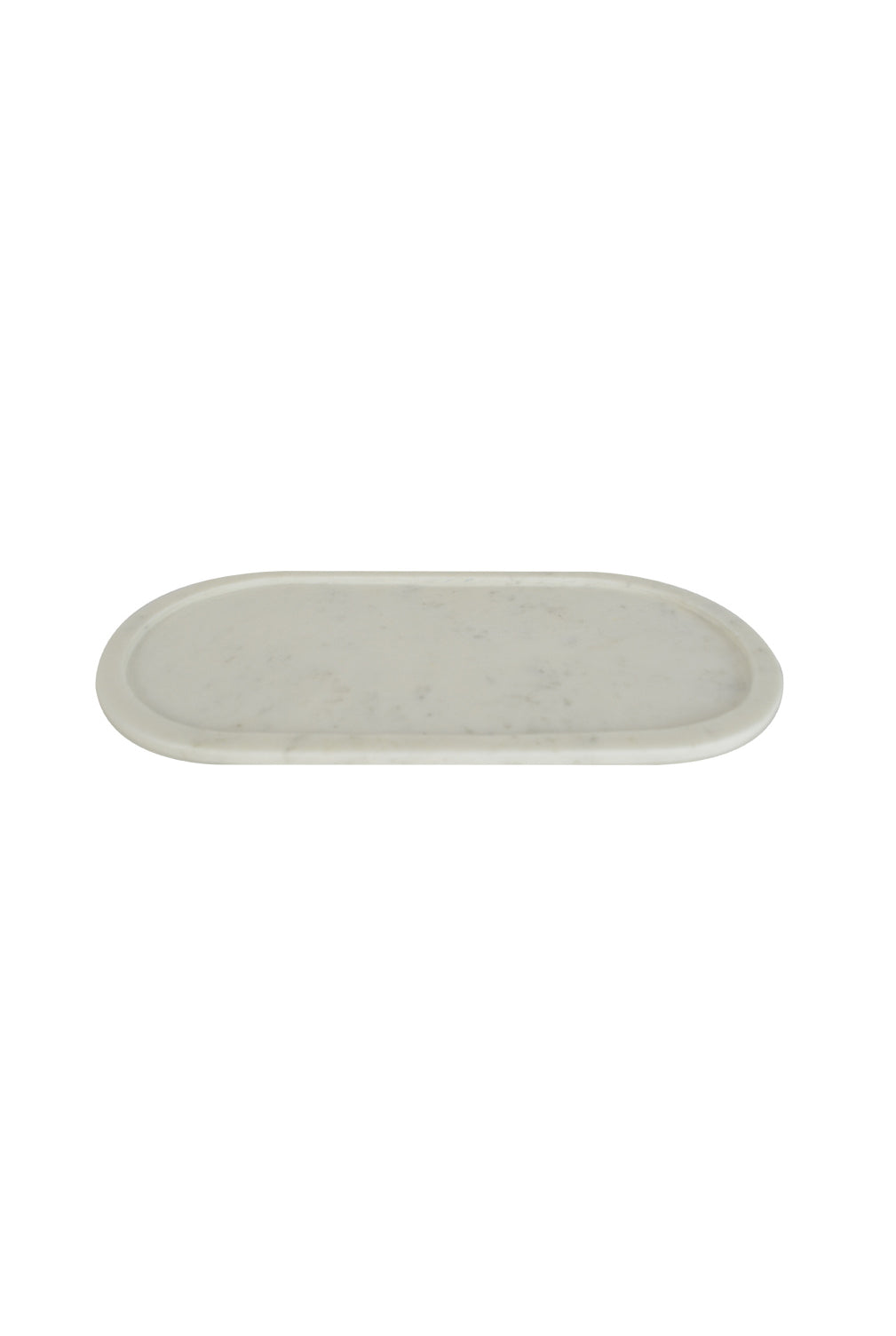 Atelier Oblong Marble Tray w Hand Carved Rim - Magpie Style