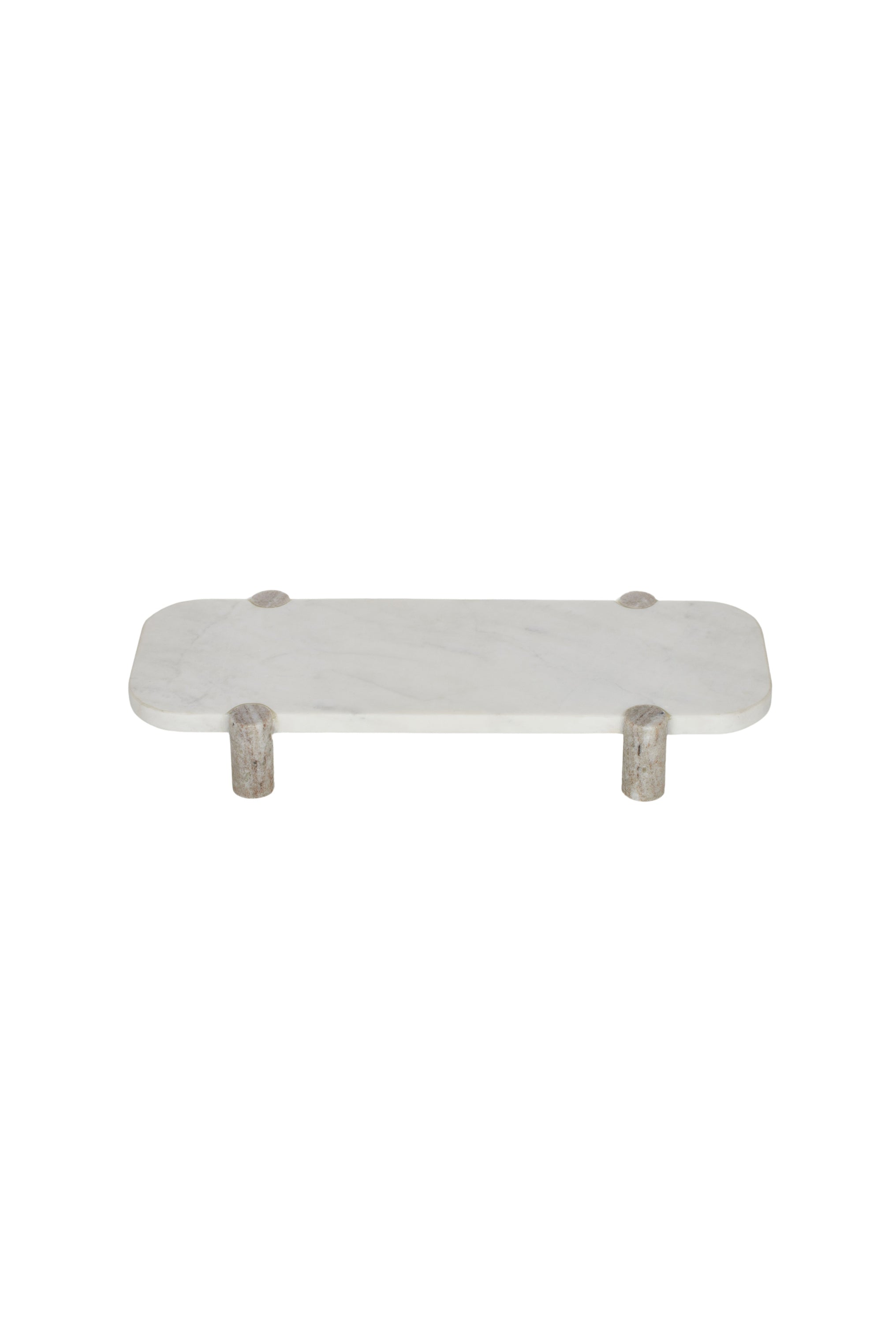 Monument Rect Marble Footed Platter - Magpie Style
