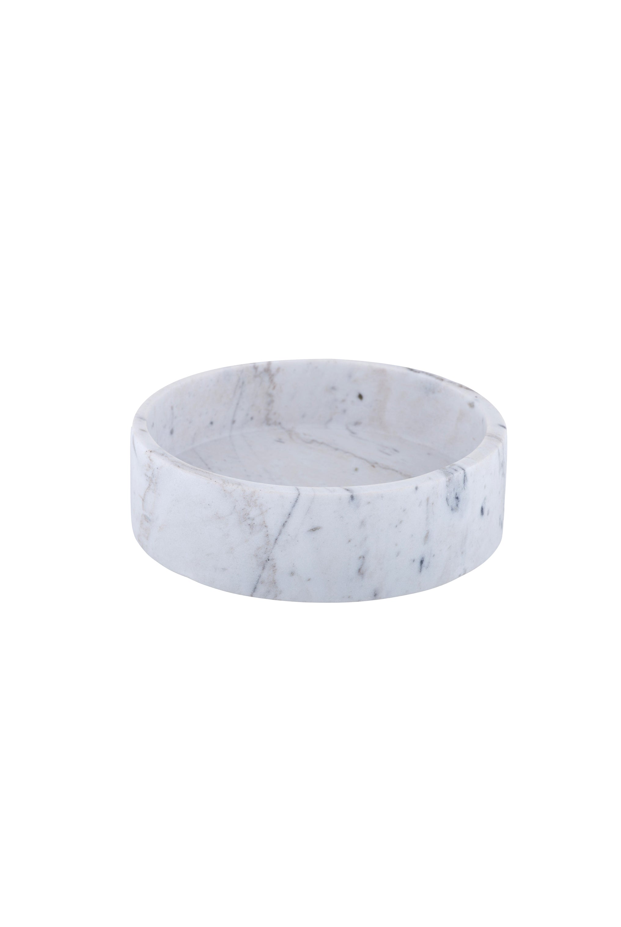 Yves Marble Bowl - Lge White - Magpie Style