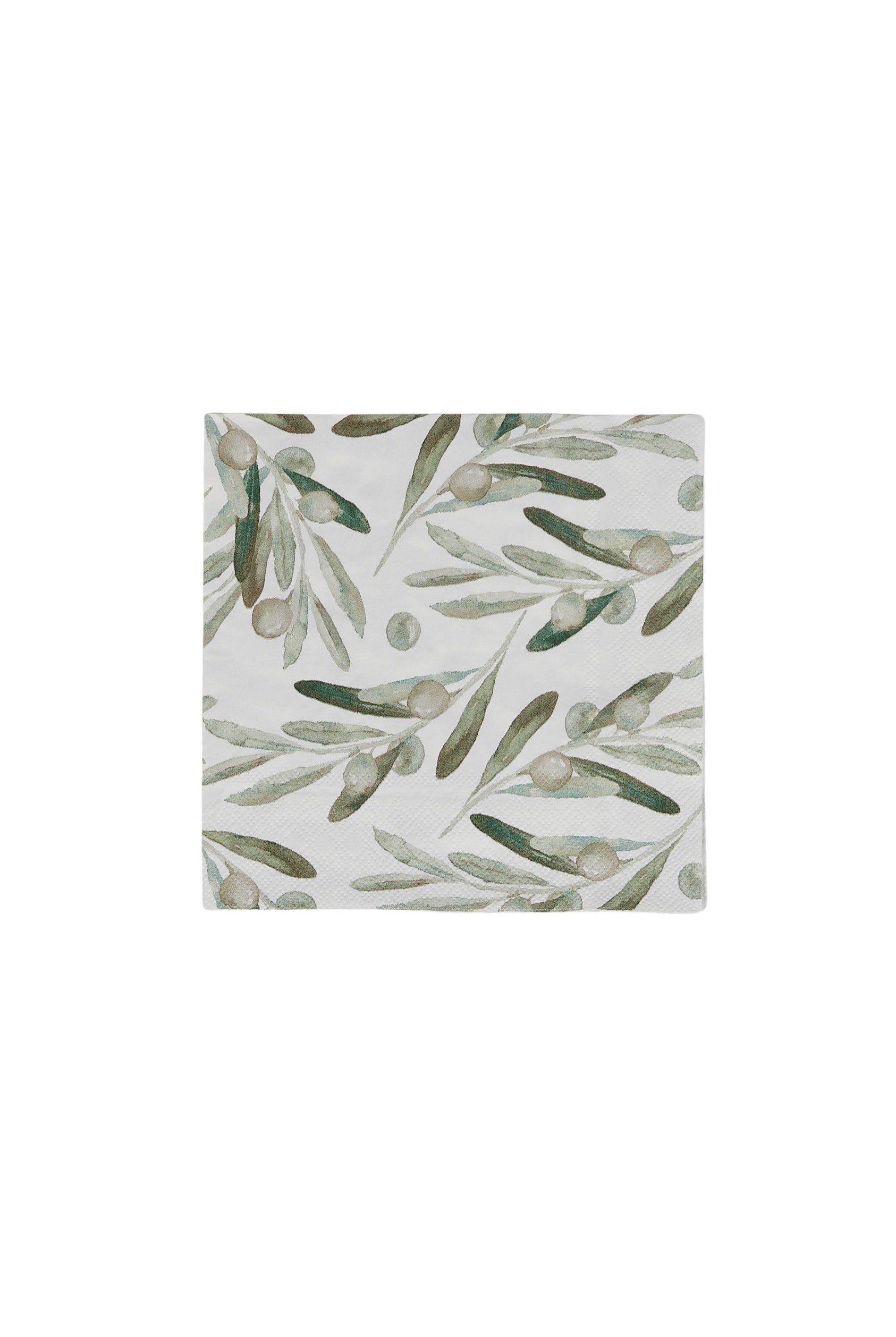Olive Leaves 3 Ply Napkins 20pk - Magpie Style