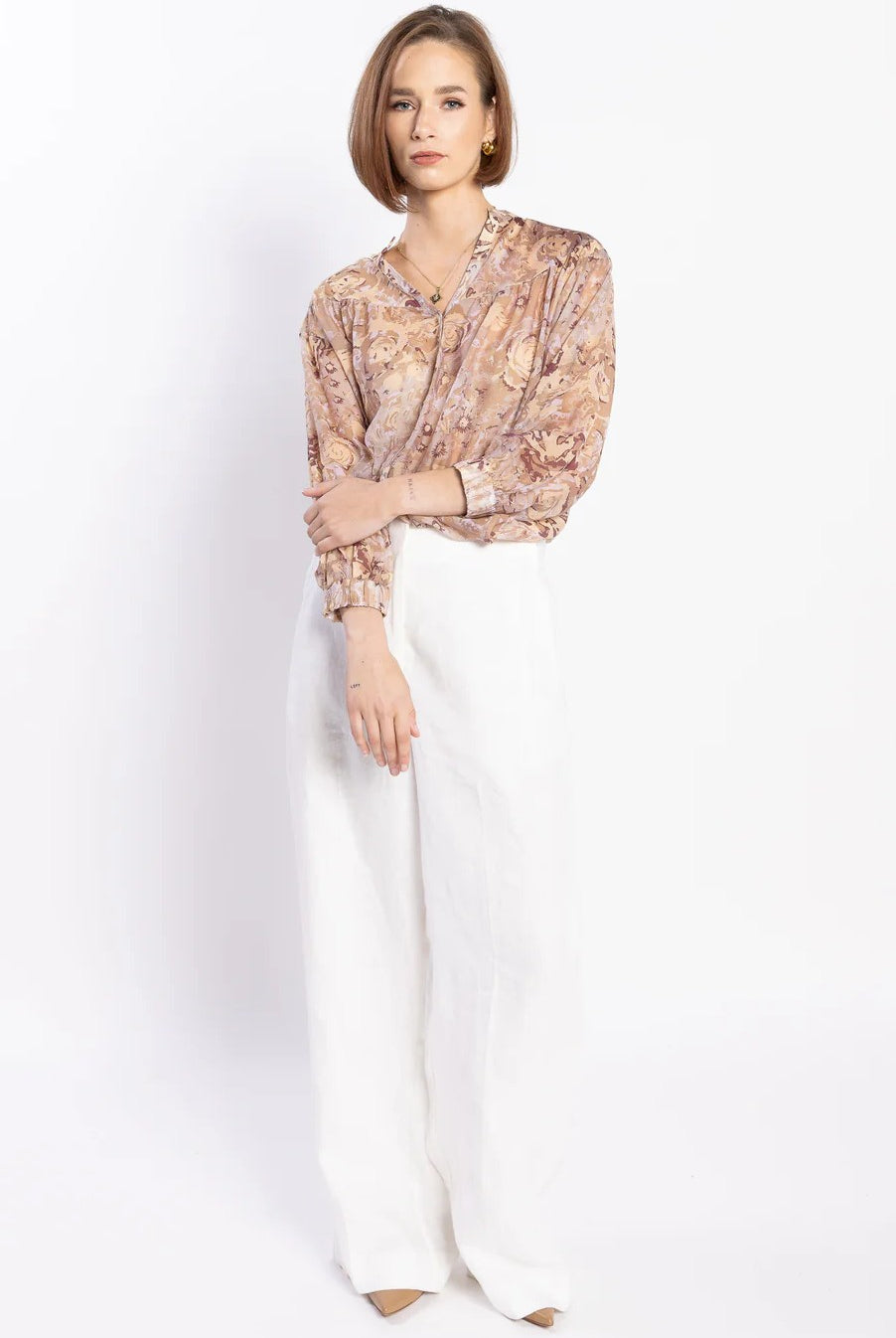 LOUGHLIN Bloom Blouse - Gold Rose - Magpie Style