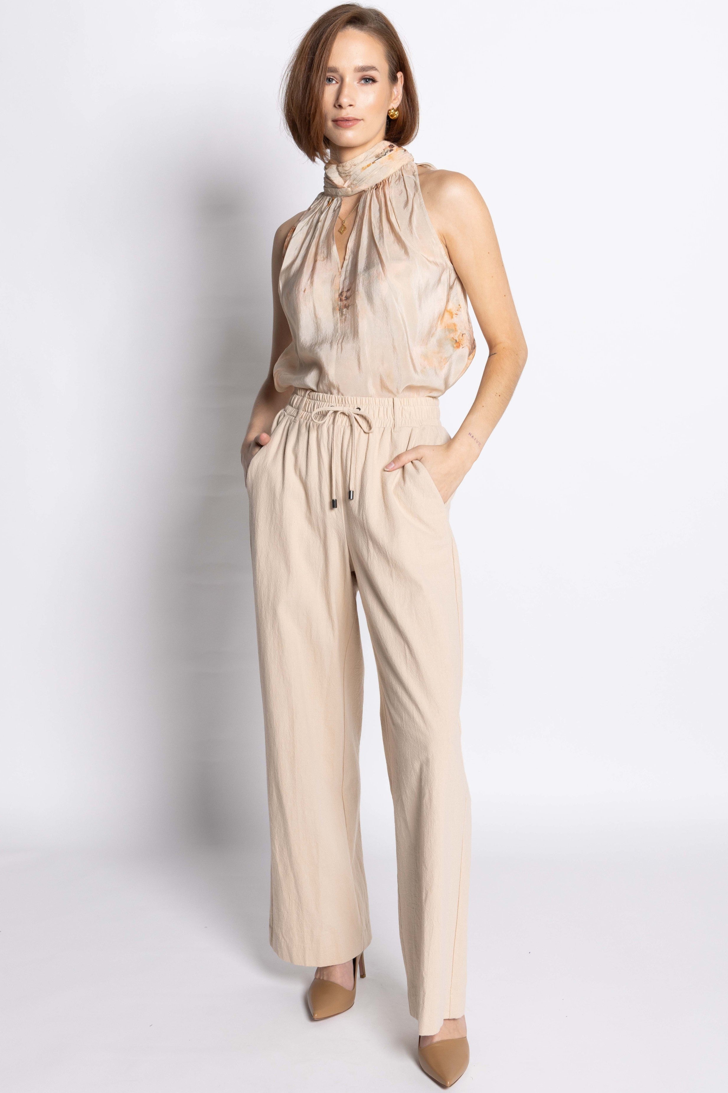 LOUGHLIN River Pant - Beige - Magpie Style