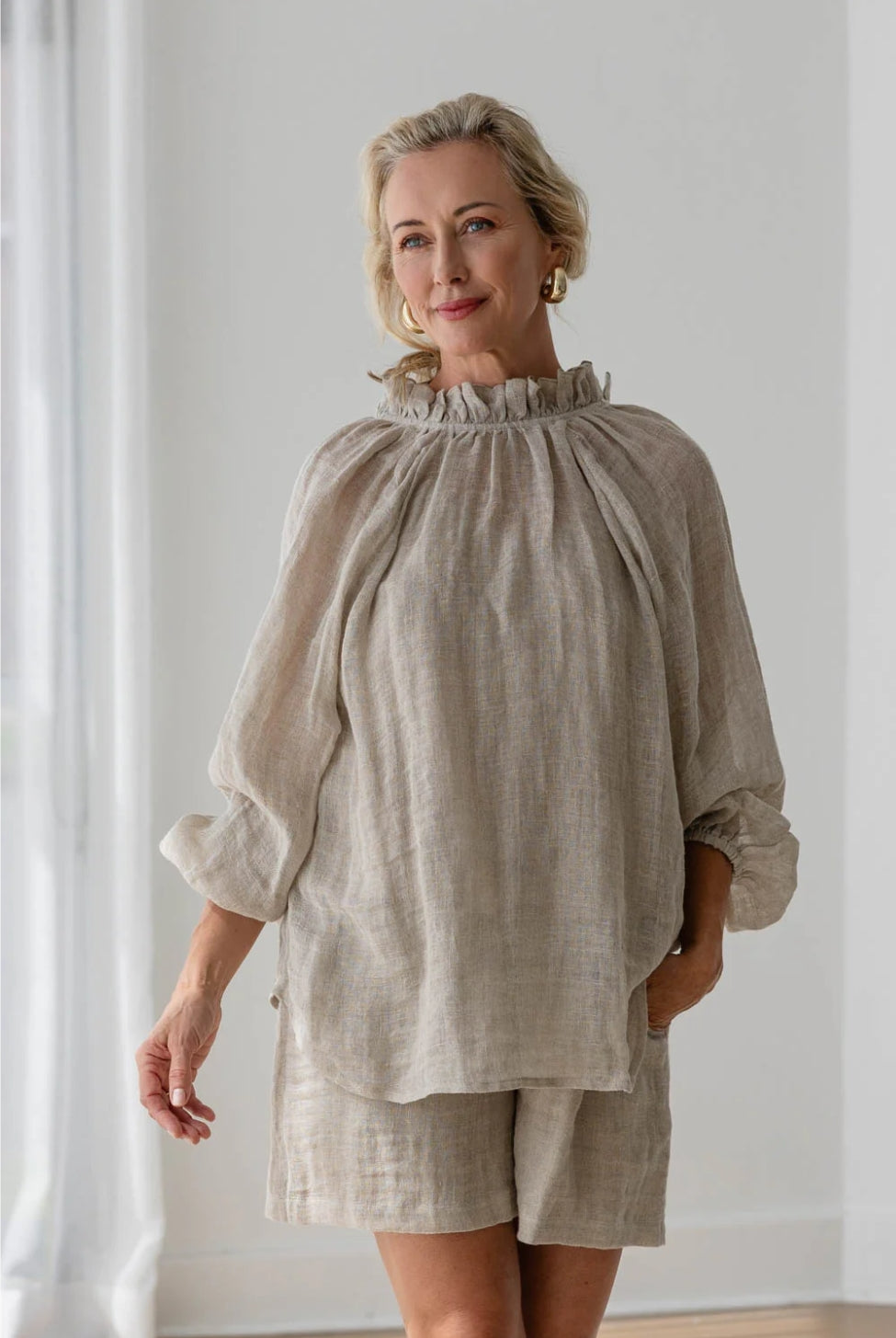 EADIE Lulu Reversible Top - Natural - Magpie Style