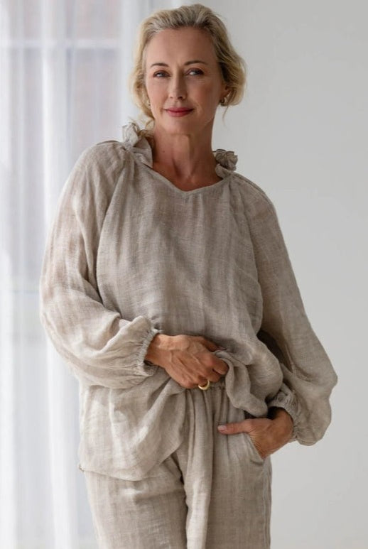 EADIE Lulu Reversible Top - Natural - Magpie Style