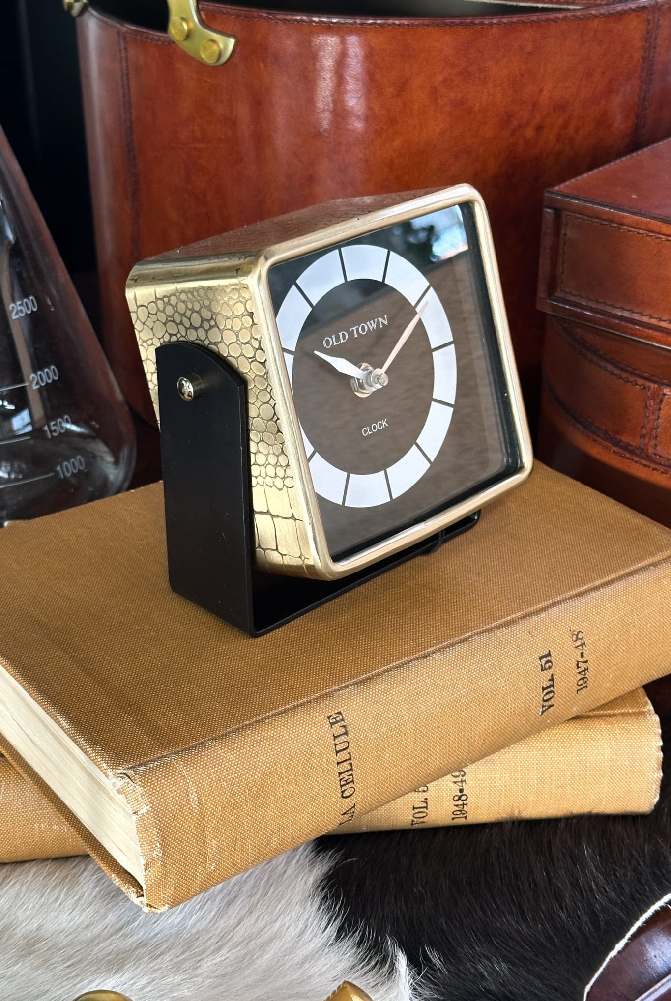 Safari Croc Print Clock - Magpie Style