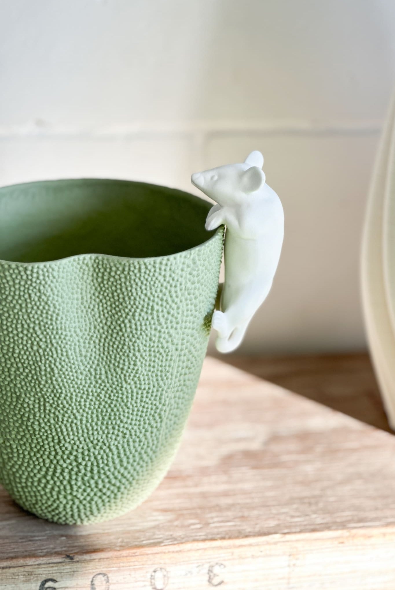 Porcelain Hanging Mouse - Magpie Style