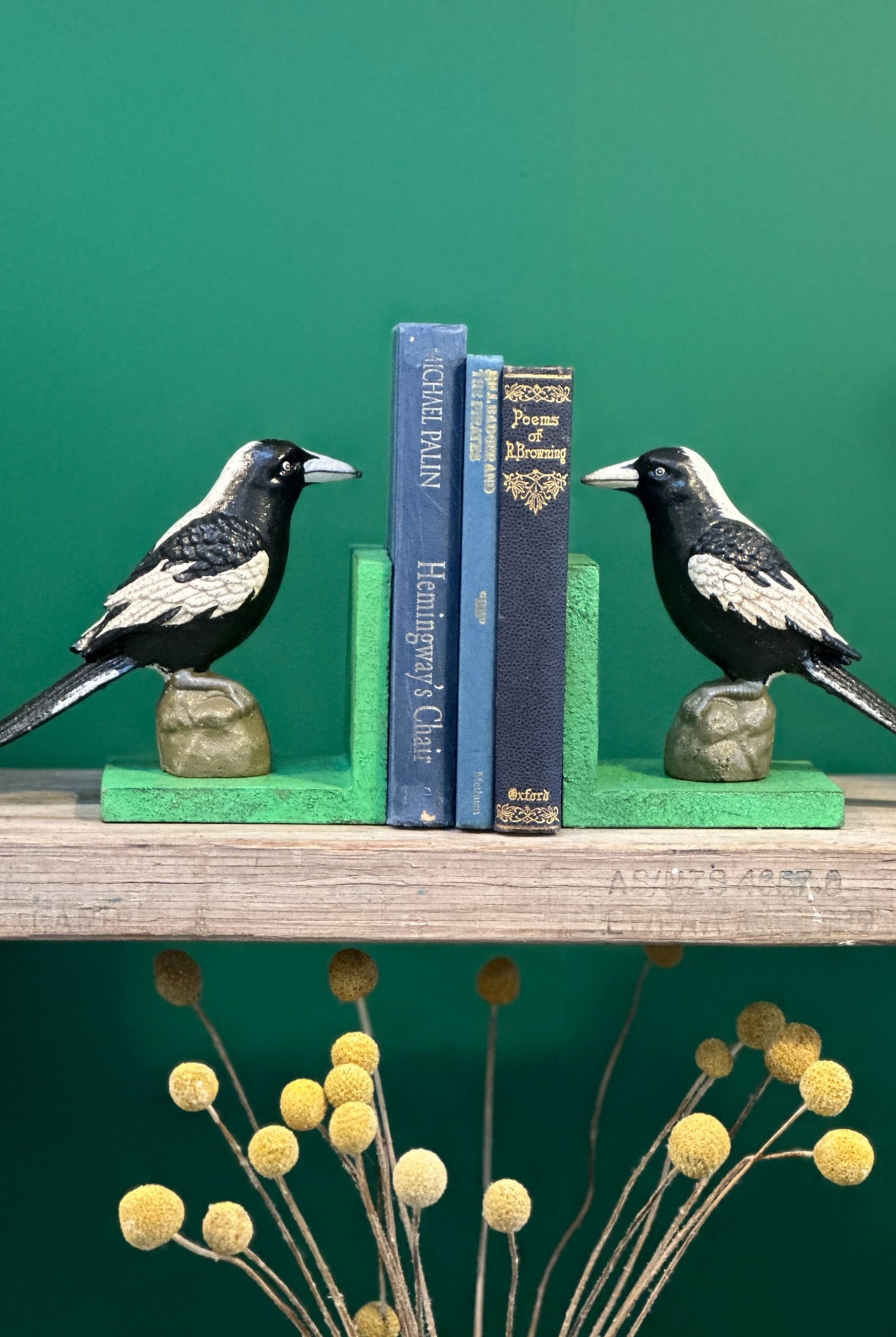 Magpie Bookends - Cast Iron - Magpie Style