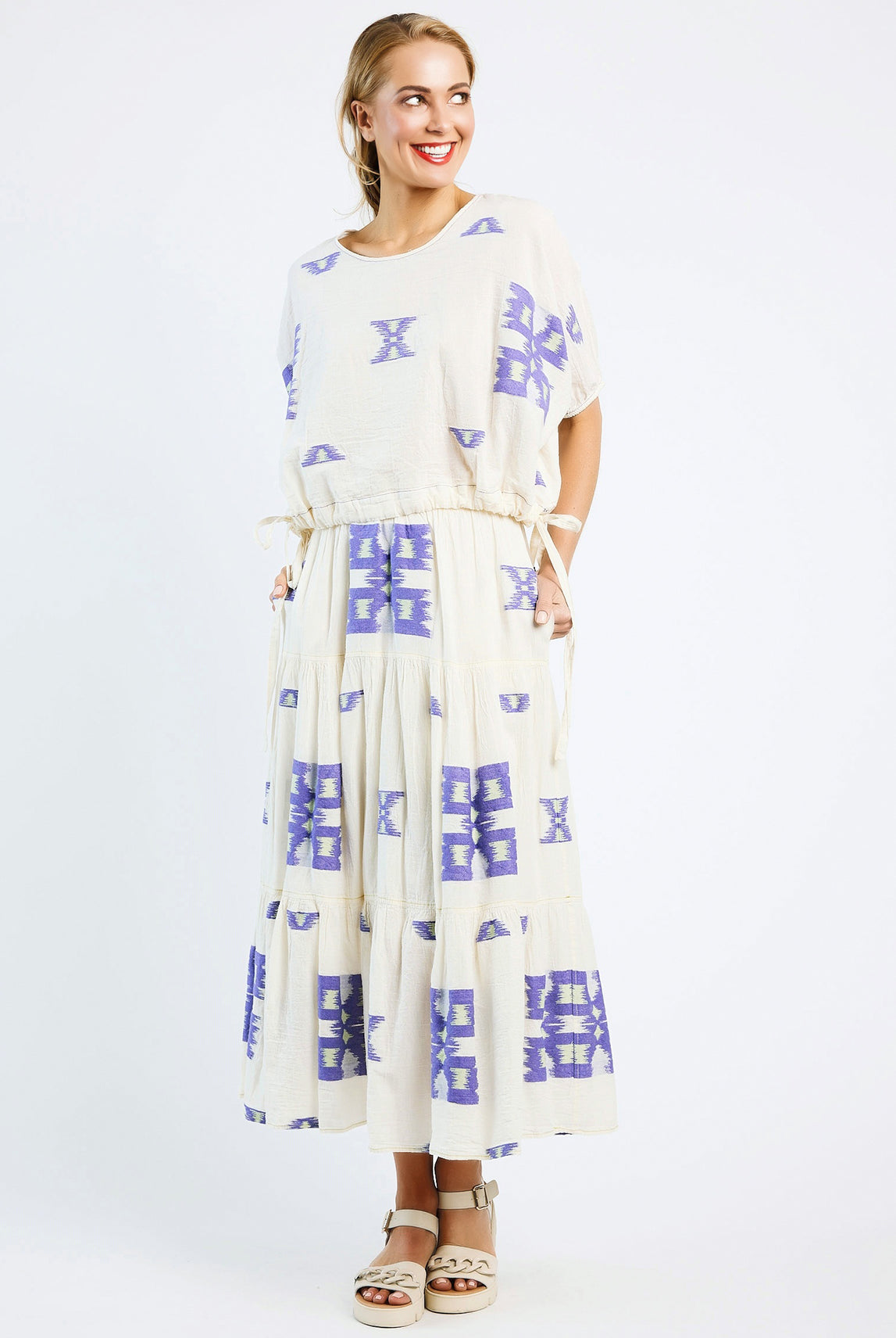 DEVOTION TWINS Iliokali Skirt Blue/Lime - Magpie Style