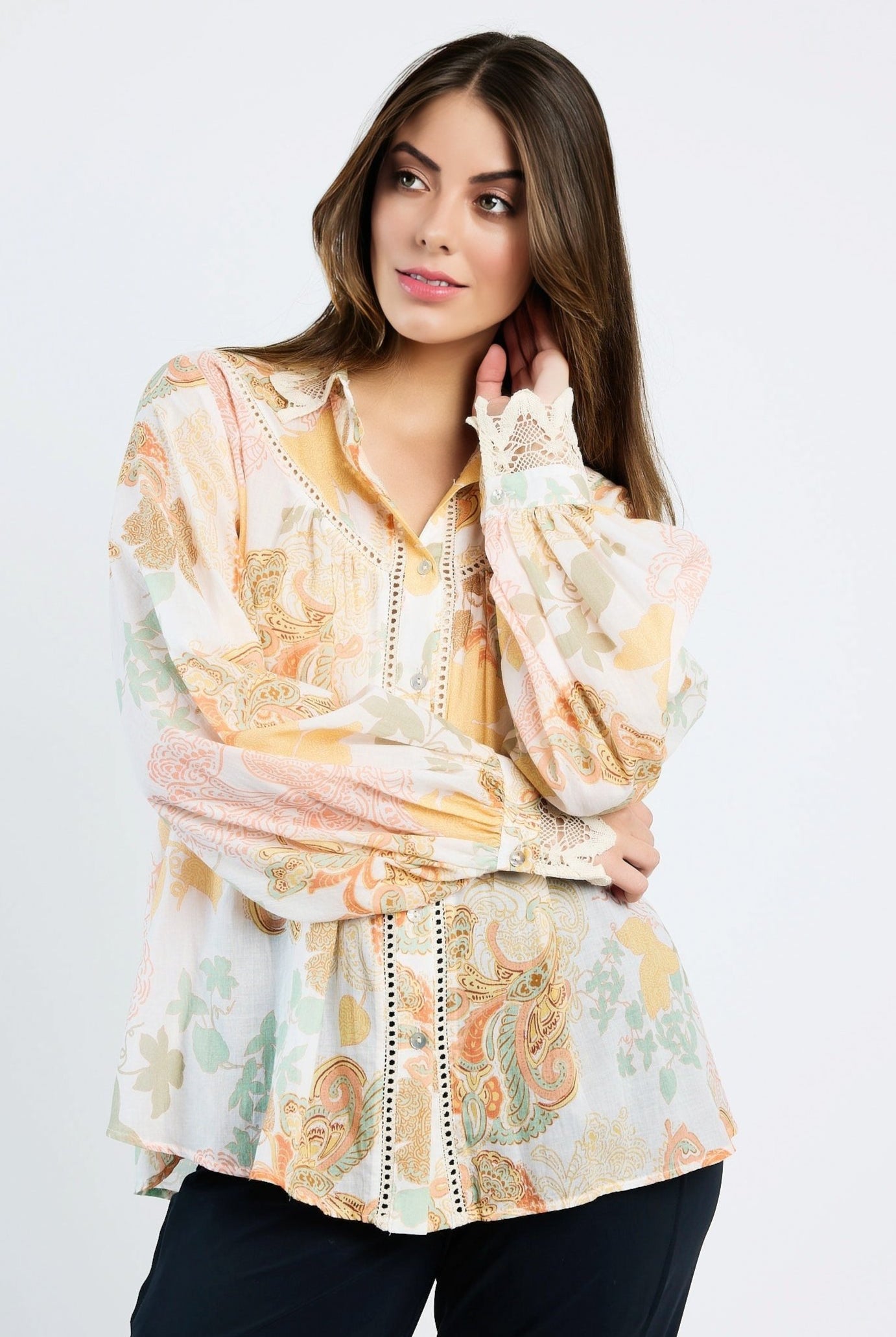 DEVOTION TWINS - Loylieta Shirt Melon - Magpie Style