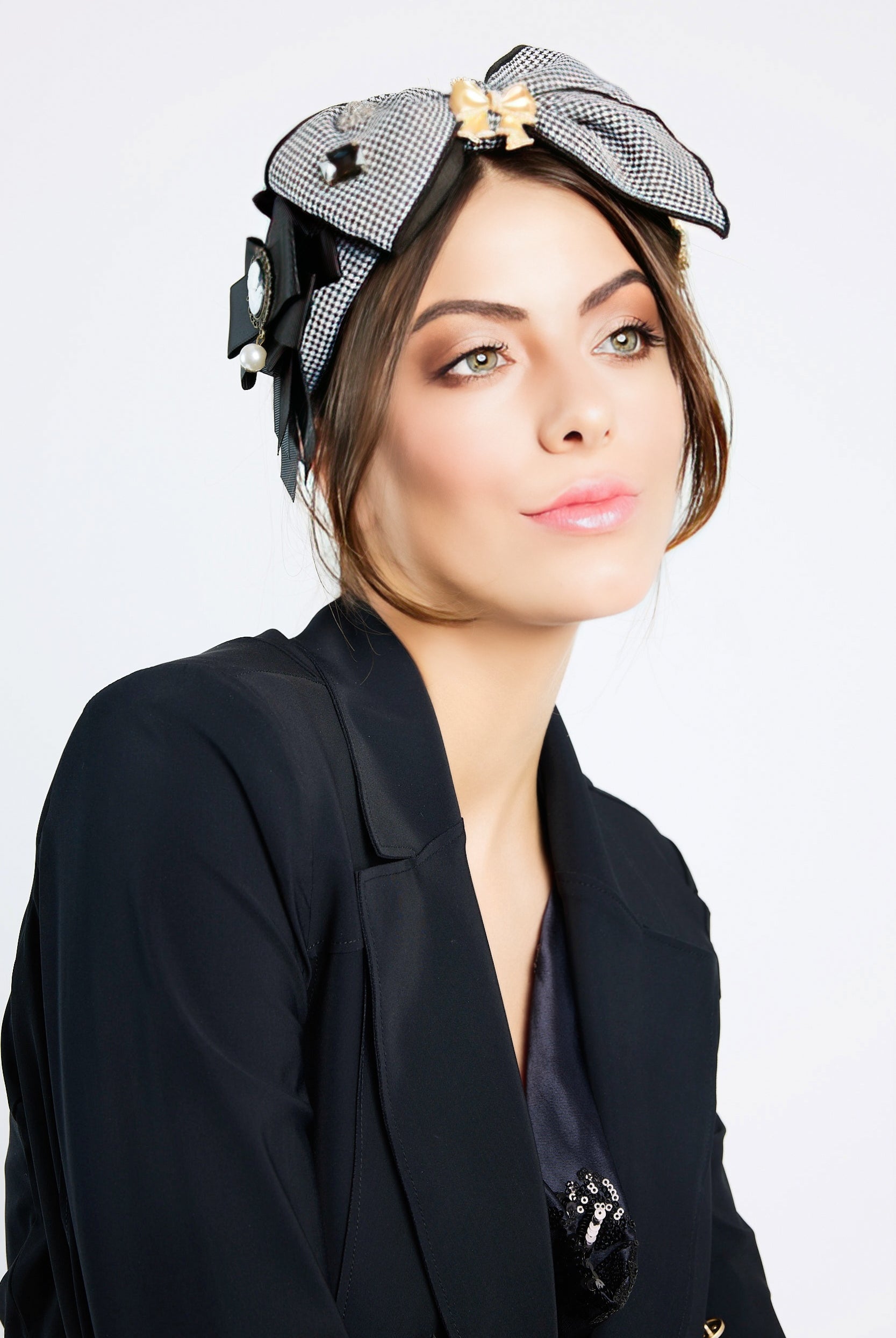 SEVENTH & FIGG The Little Black Headband - Magpie Style