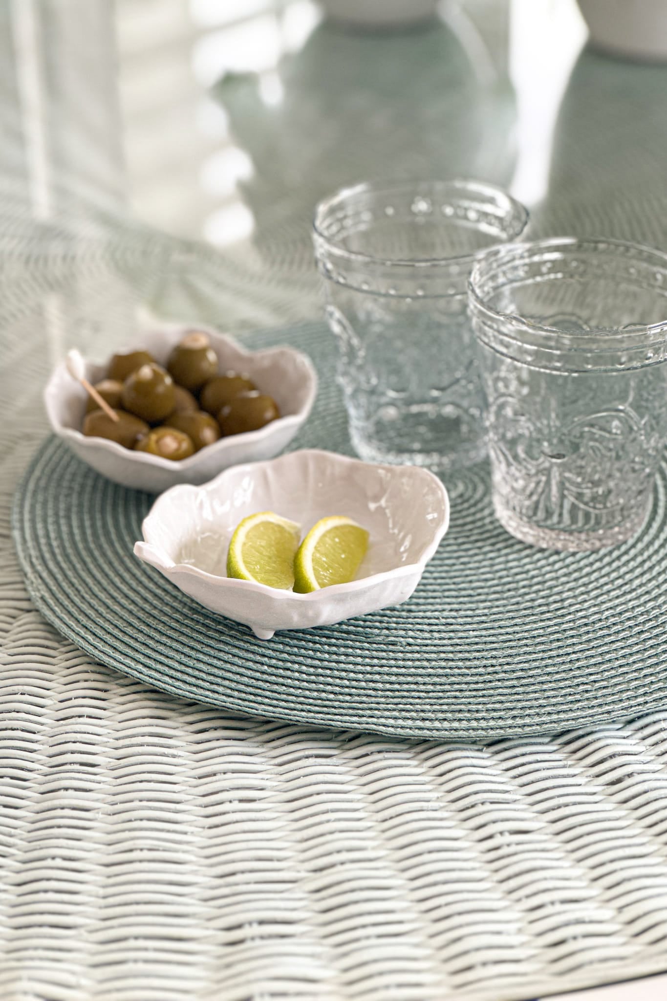 Stemmed Cabbage Leaf Melamine Dish Small 13cm - Magpie Style